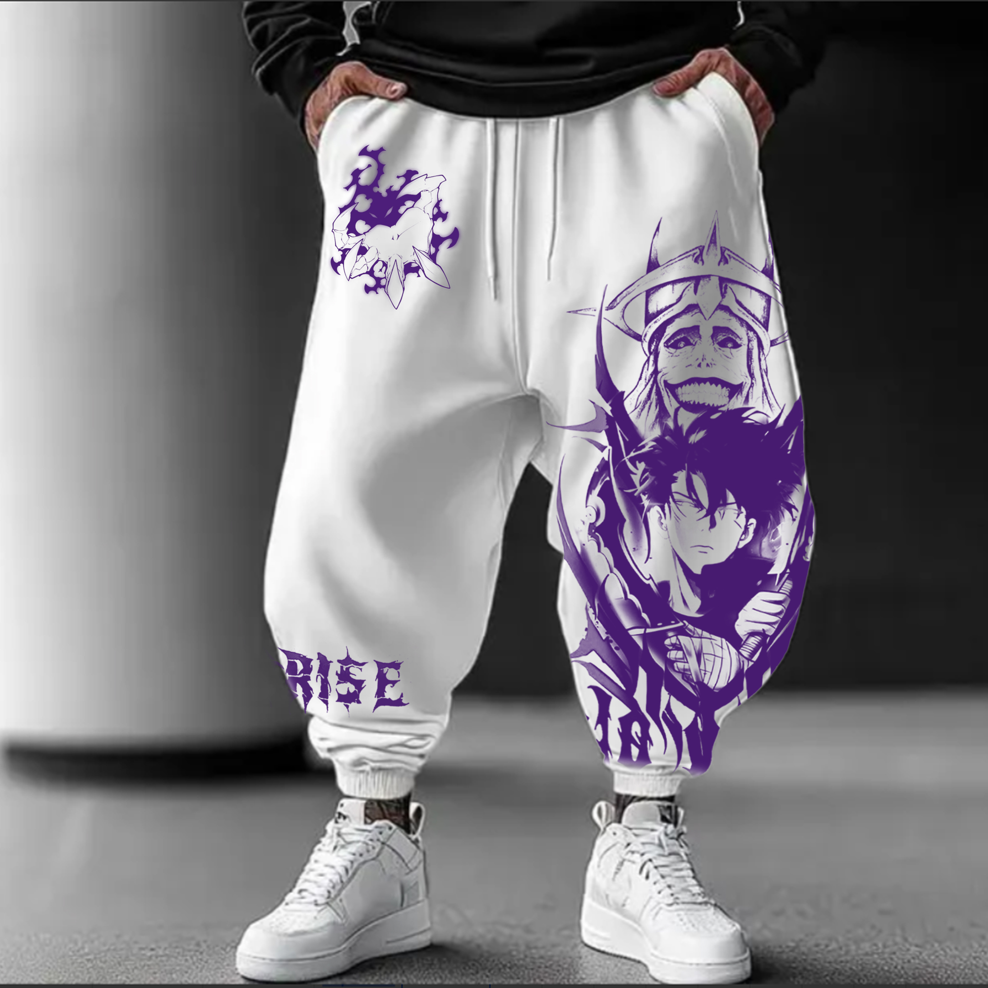 Oversized Loose Anime  Regular Athletic Pants