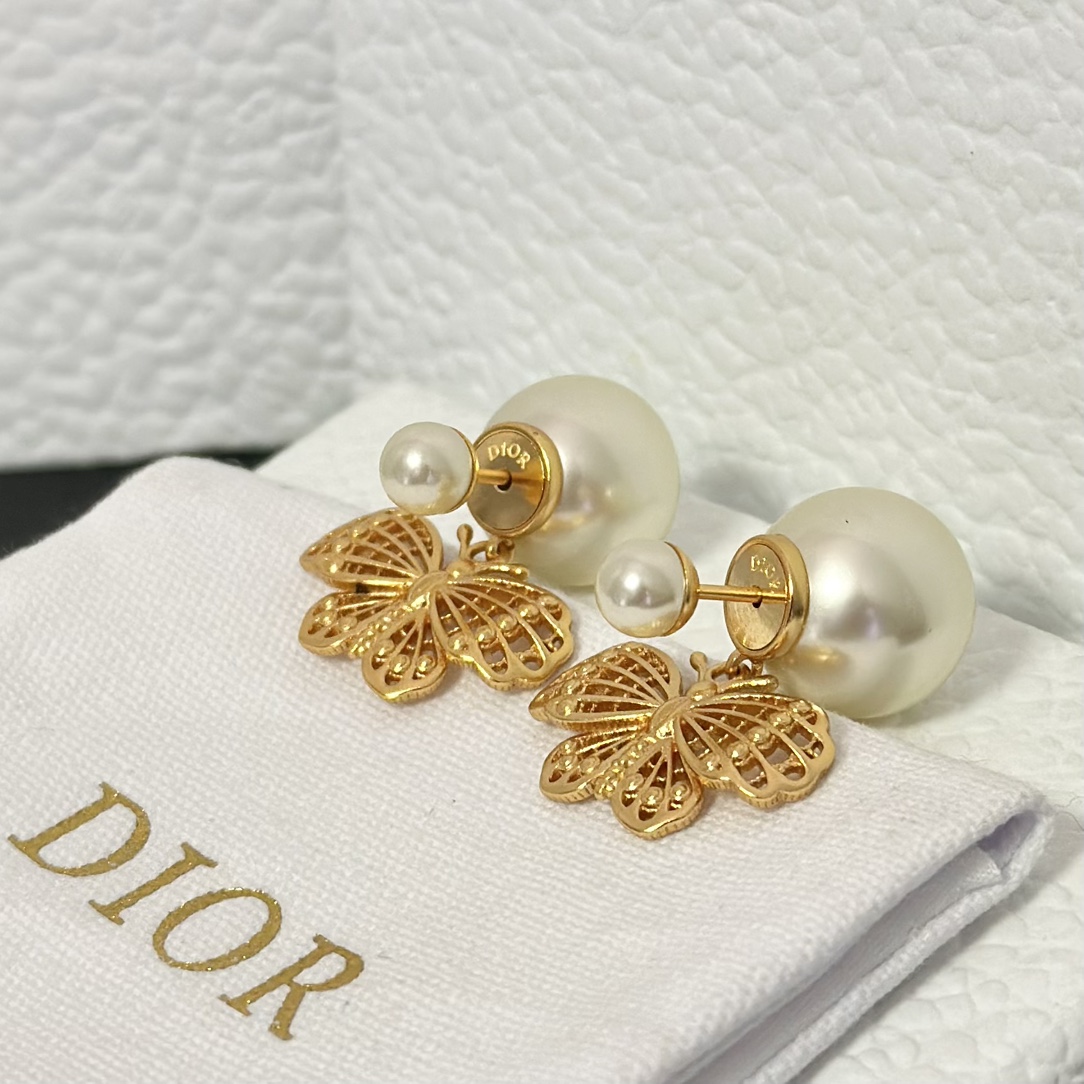 Dior Butterfly Dangle Earrings - Original Replica Club