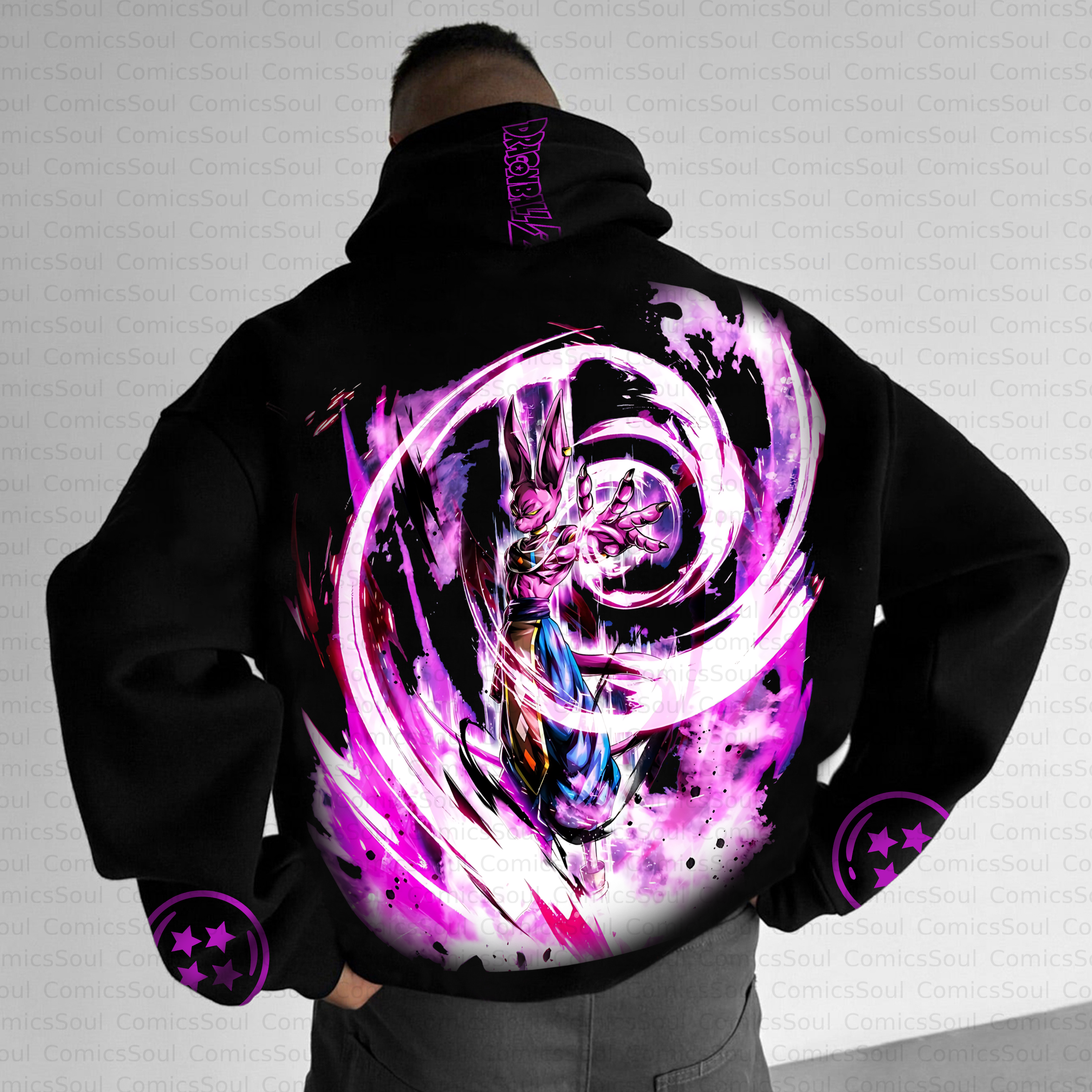 Unisex Anime Inspired Vintage Plush Hoodie