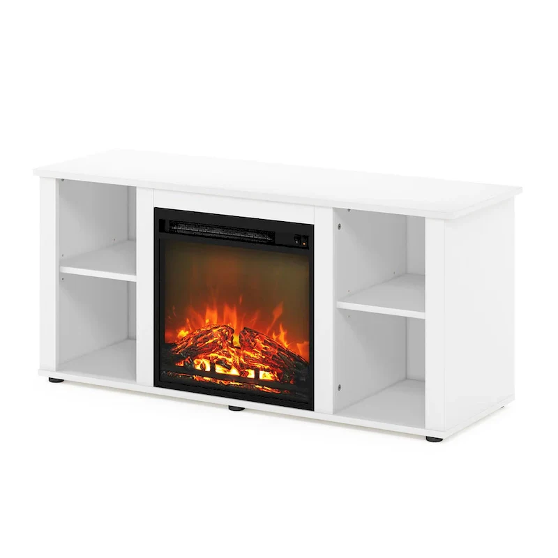 Furinno Jensen Fireplace TV Stand