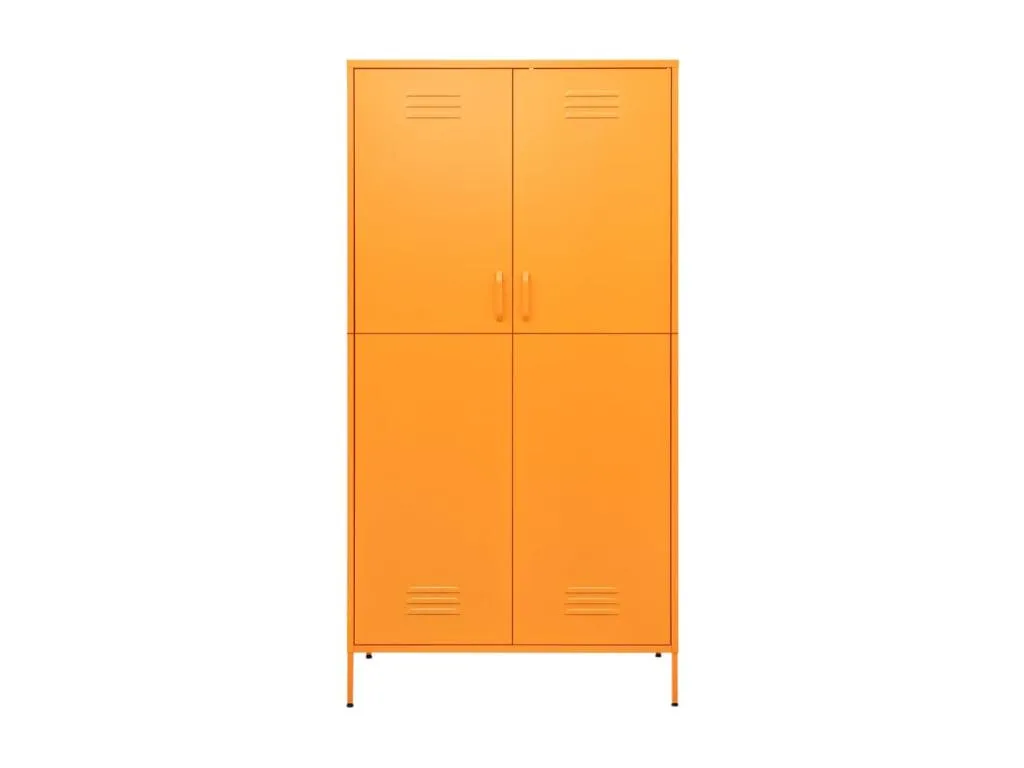 Armario Amarillo mostaza 90x50x180 cm Acero
