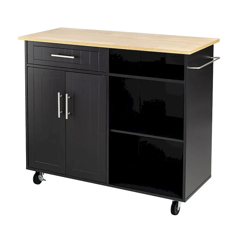 Futzca Kitchen Island Cart with Storage Cabinet and Drawers - Not Applicable