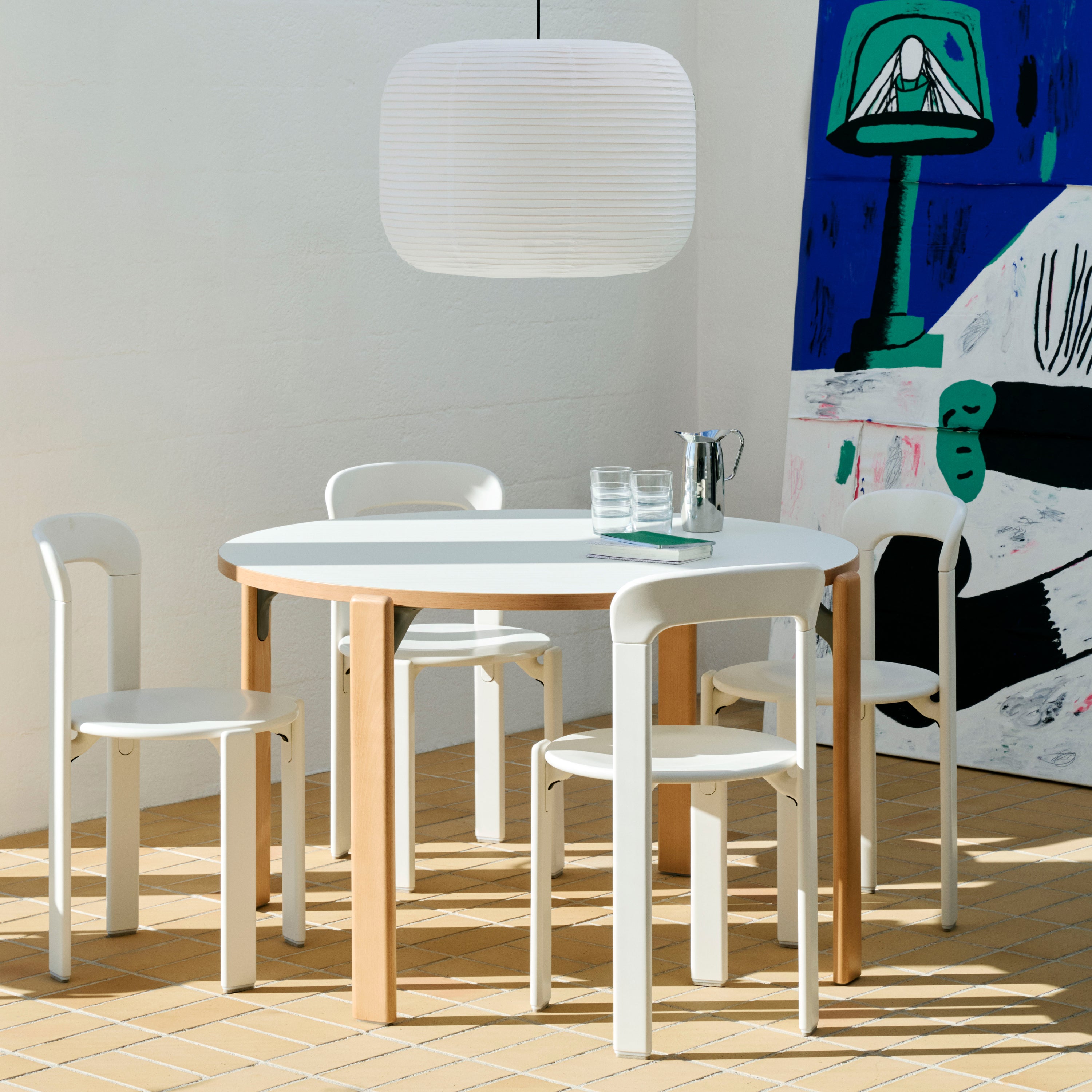 HAY Rey Eettafel Beukenhout - Ivory White