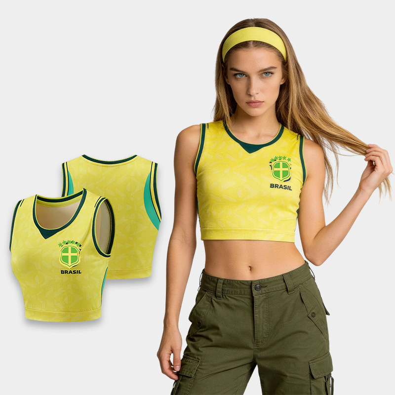 World National Team Cup Cheerleader Crop Top