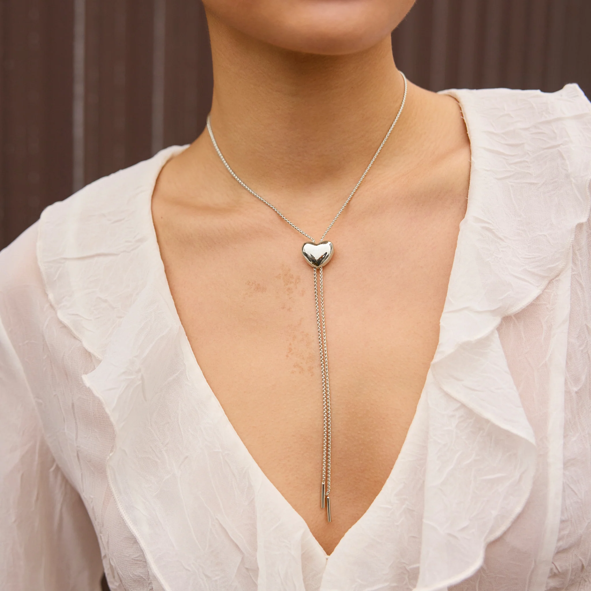 Puffy Heart Bolo Tie