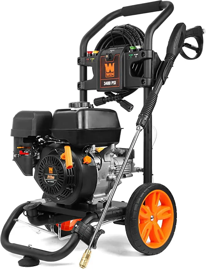 Gas Pressure Washer, 3400 PSI, 2.7 GPM, 212cc Engine