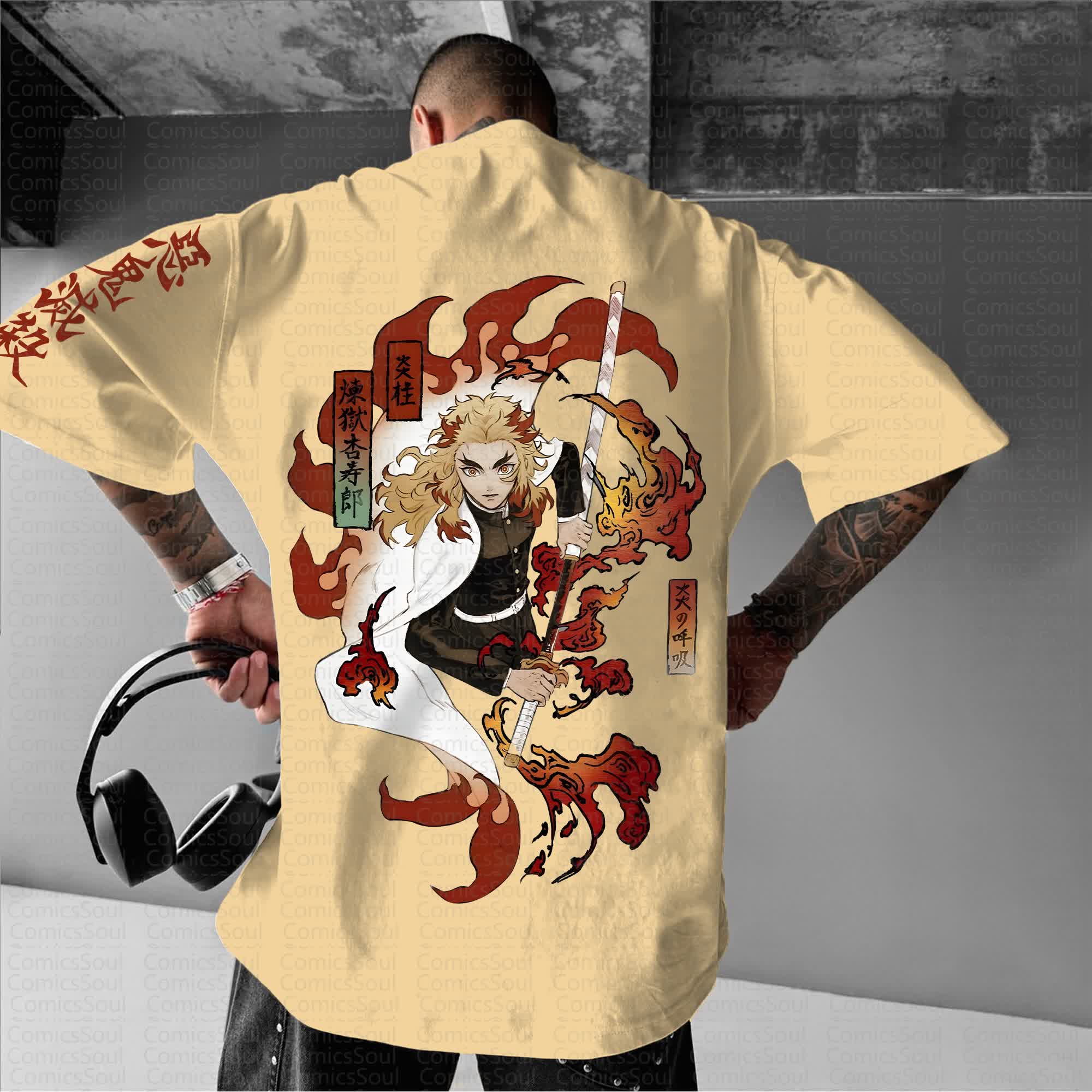 Unisex Anime Inspired Vintage T-Shirt丨Comicssoul