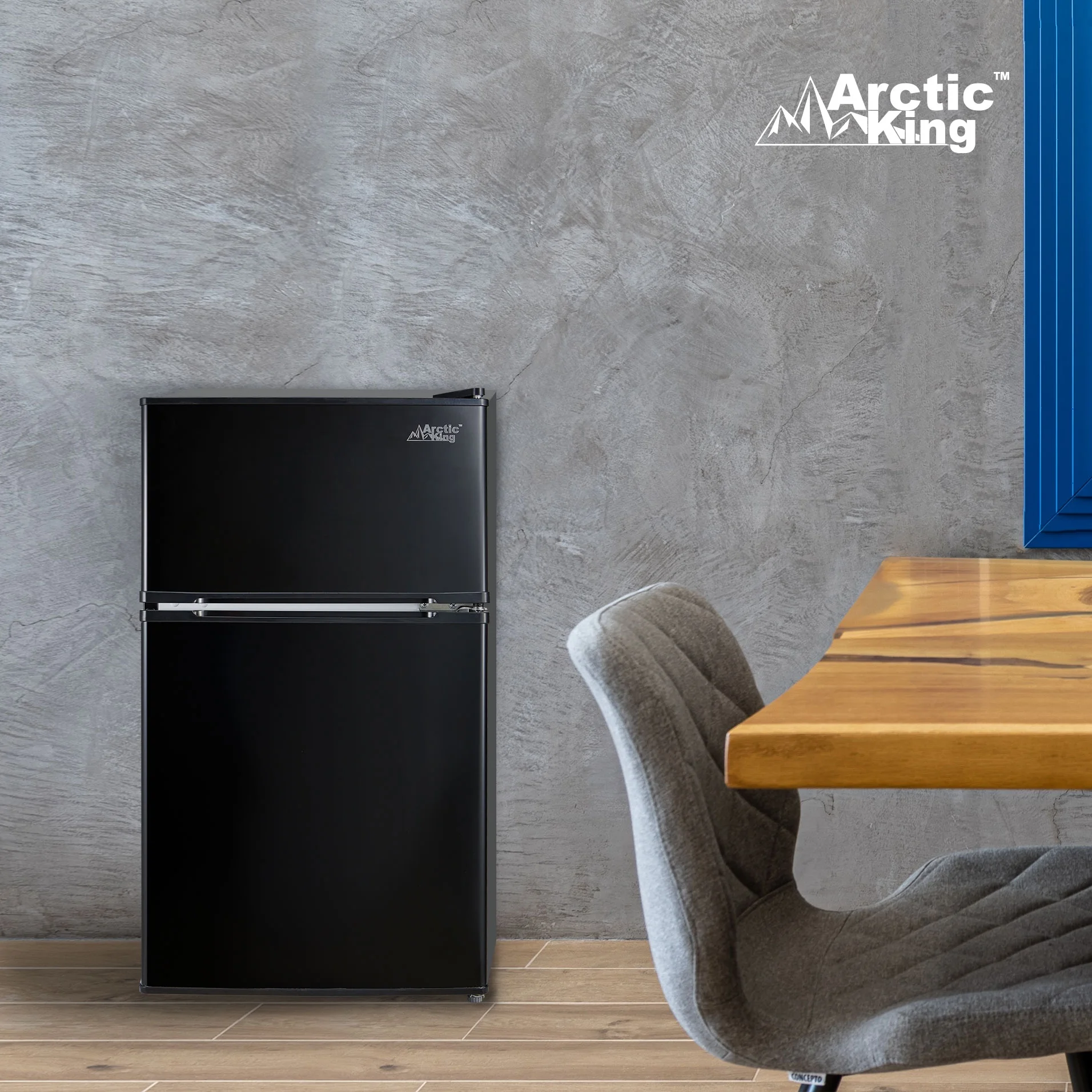 Arctic King 3.2 Cu ft Two Door Mini Fridge with Freezer, Stainless Steel, E-Star - Image 37