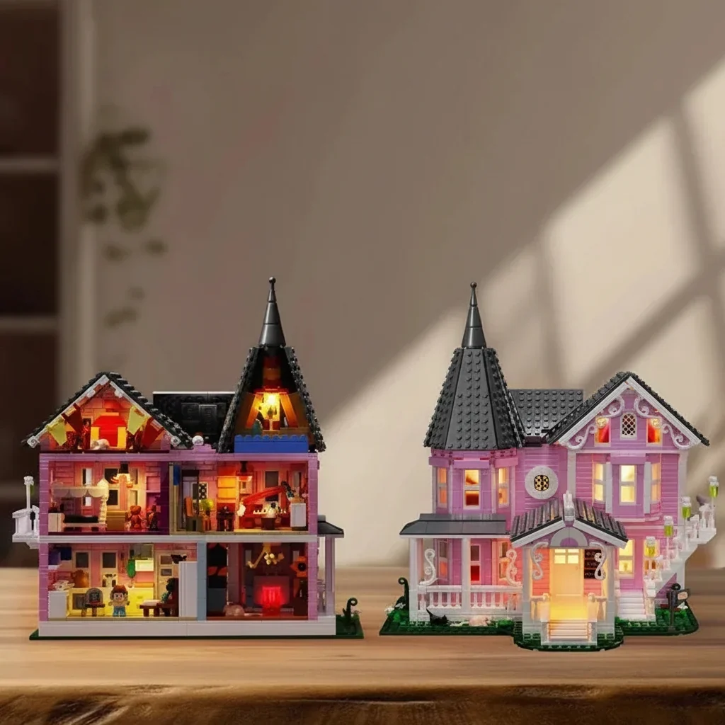 1,349-Piece Illuminated Halloween Building Block Set - Image 2 1,349-Piece Illuminated Halloween Building Block Set - Image 2