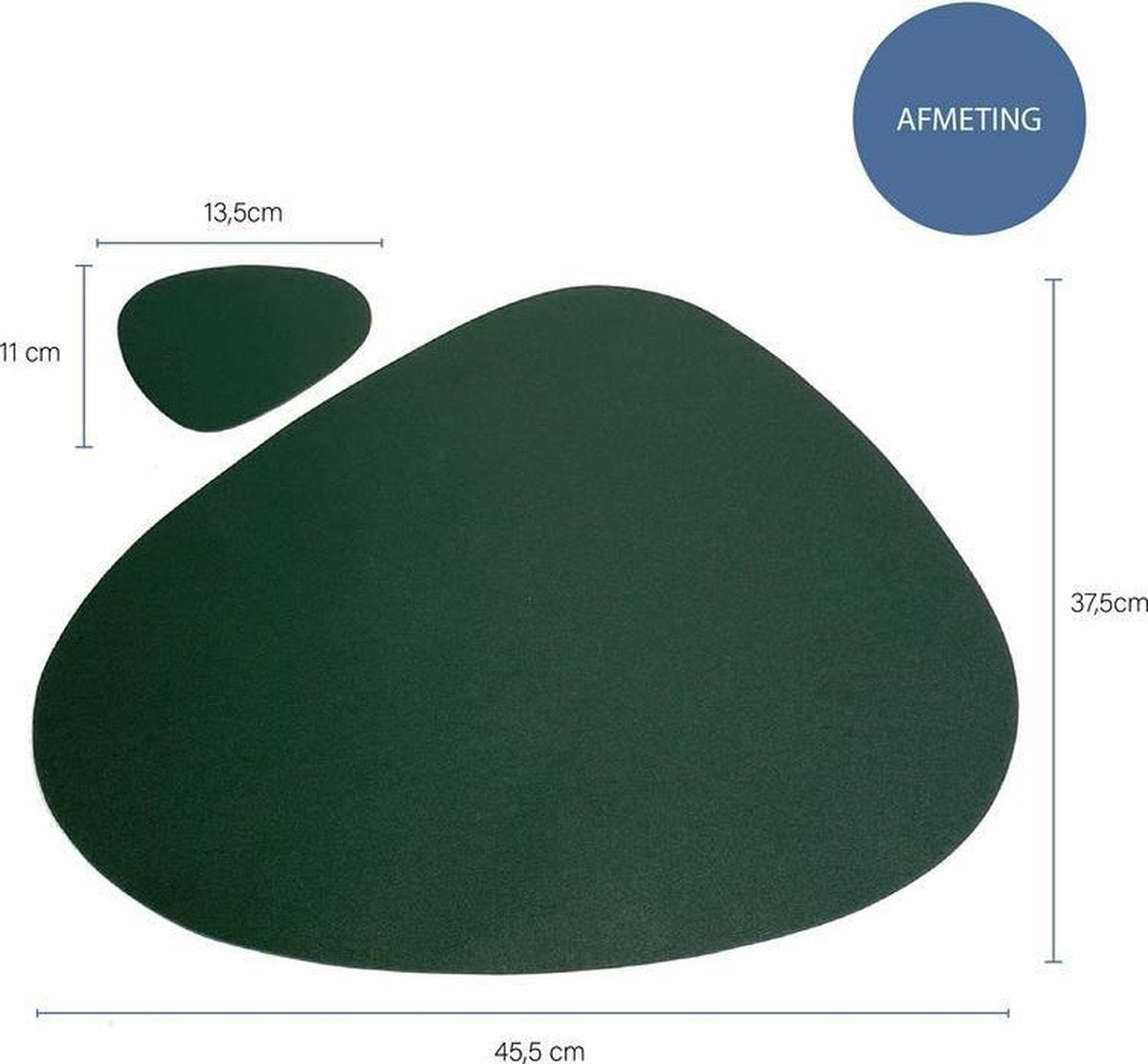 Krumble Placemat set design - 8 stuks - Groen