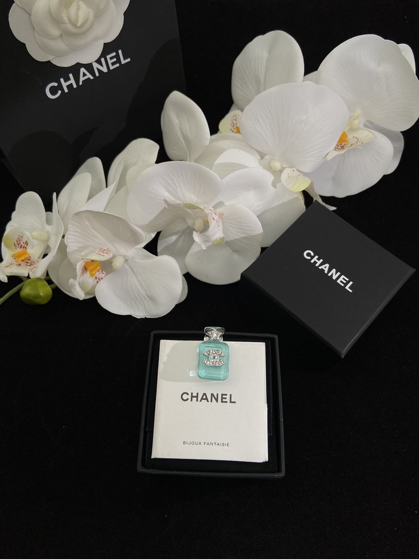 Chanel Jelly Green Perfume Bottle Brooch - Original Replica Club