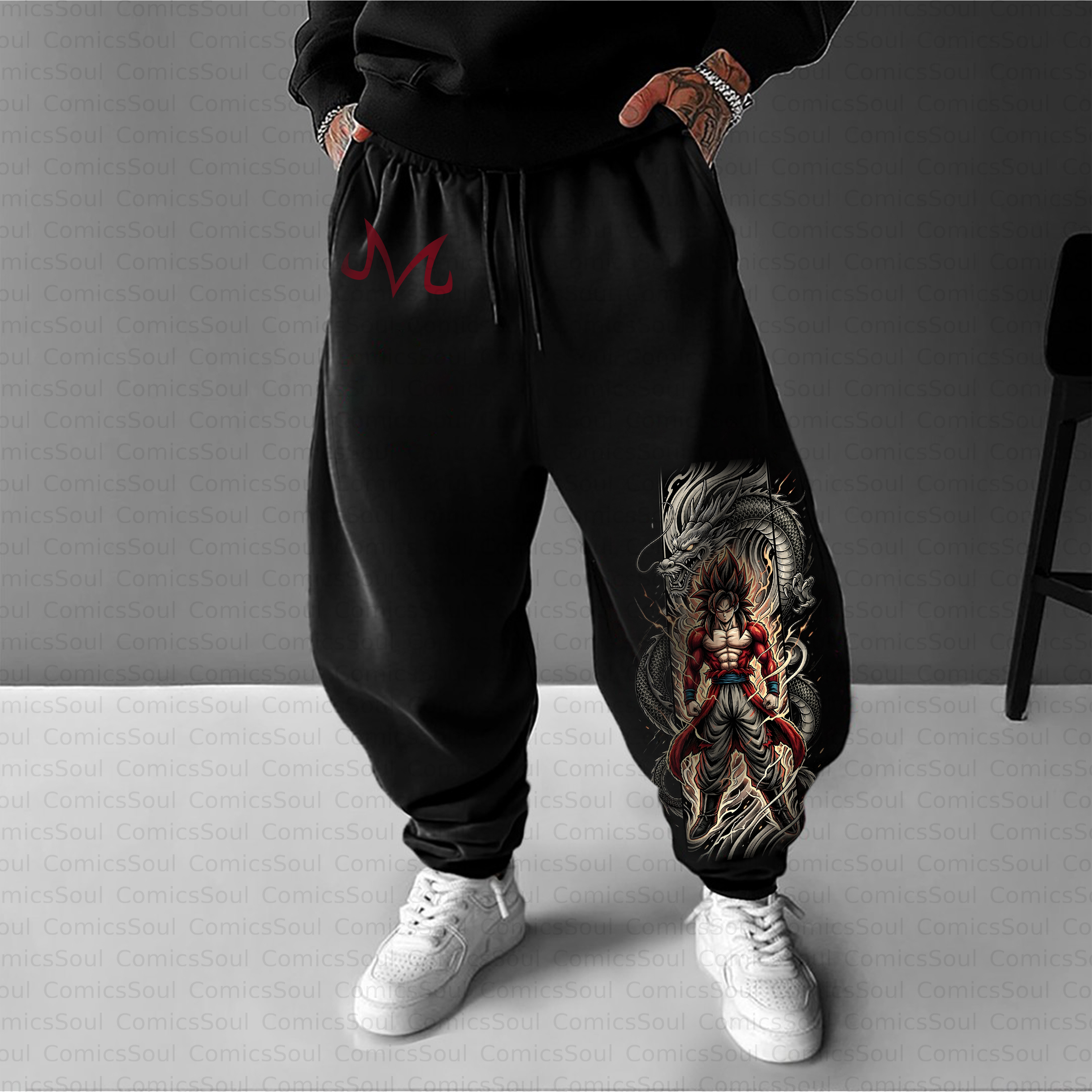 Unisex Casual Anime Streetwear Pant