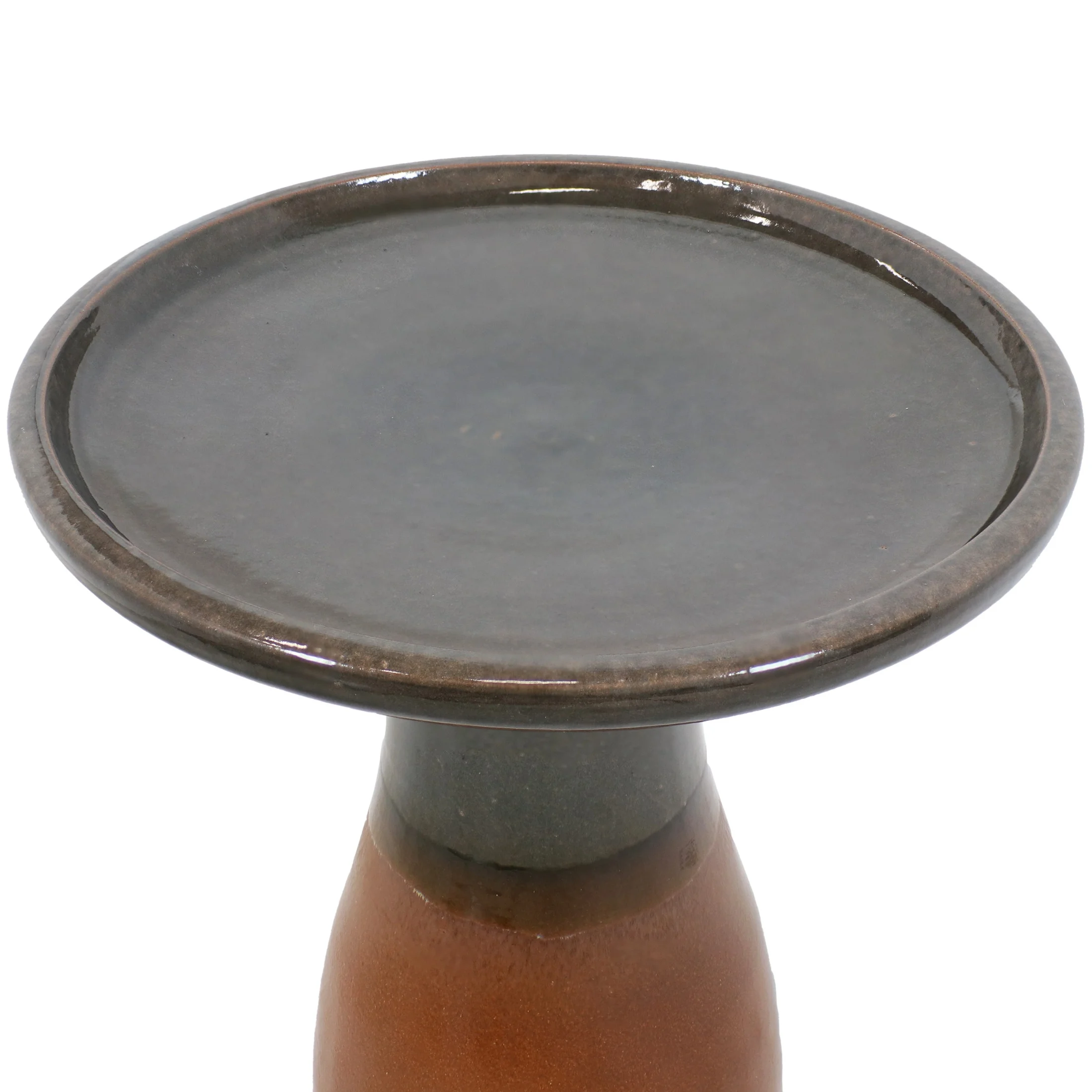 Sunnydaze Freestanding Ceramic Outdoor Bird Bath, Glazed, UV-Resistant Galaxy Blue Finish - Image 59