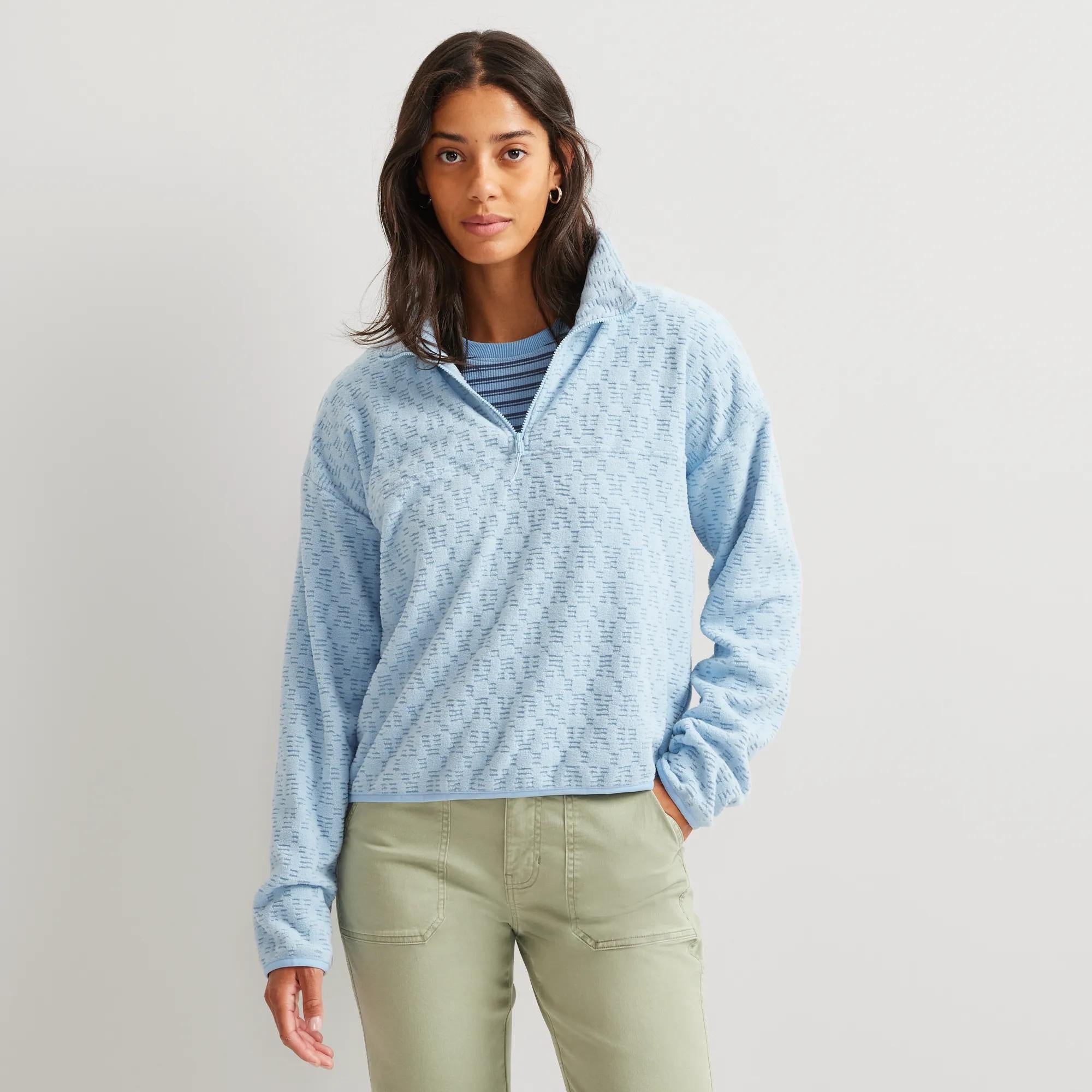 Women's Quest Fleece 2.0 Pullover - Print - Eddie Bauer Outlet
