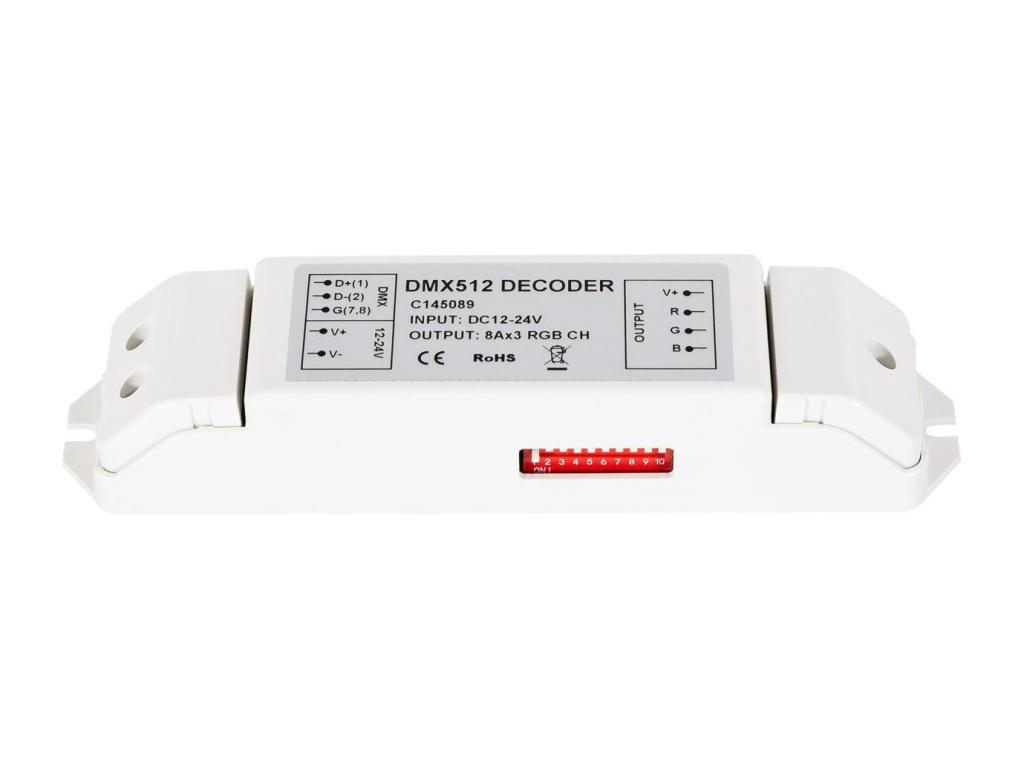 Controlador RGB DMX512 Decoder 3 Canales