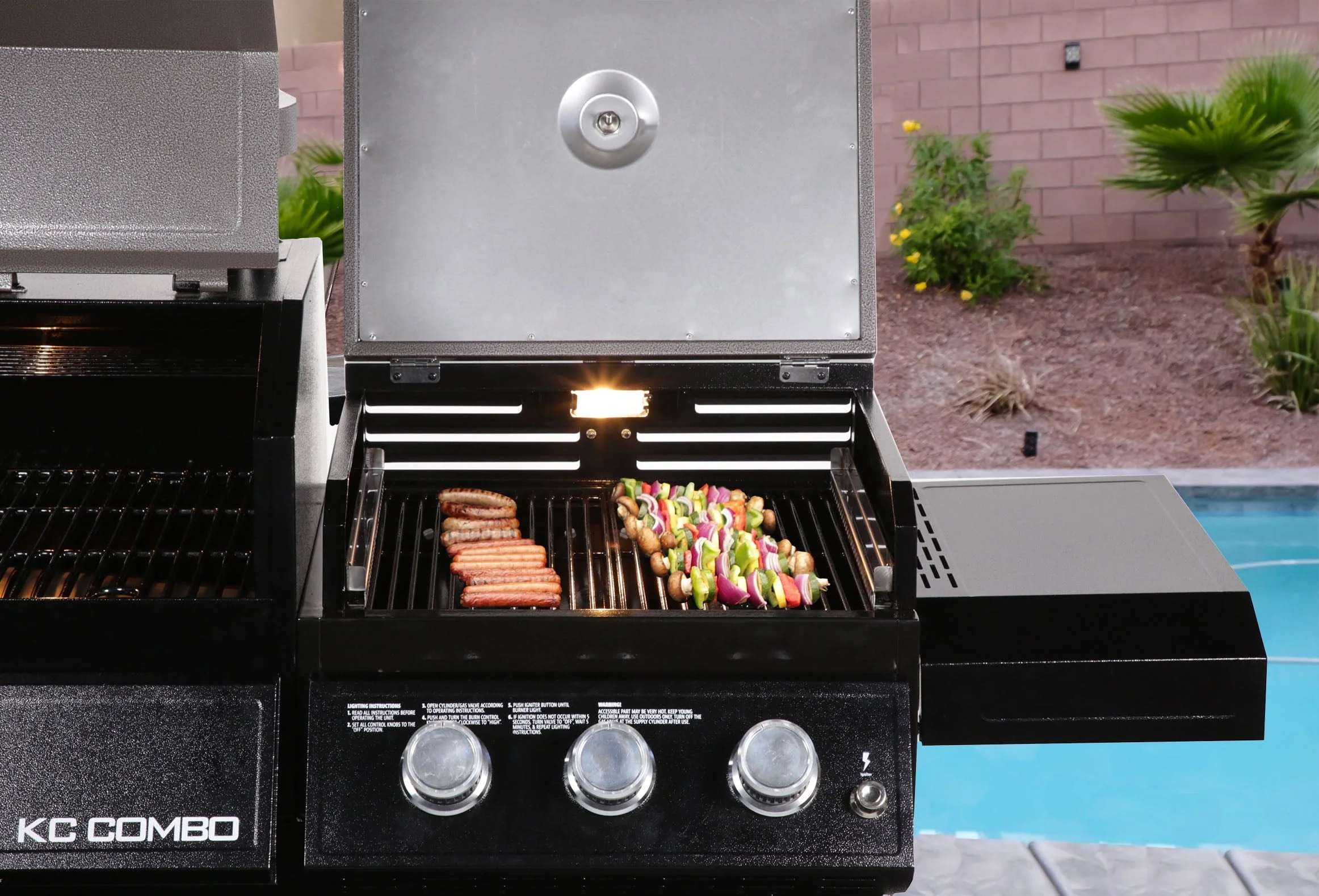 Boss Platinum KC Combo, Wi-Fi? and Bluetooth? Wood Pellet and Gas Grill - Image 10