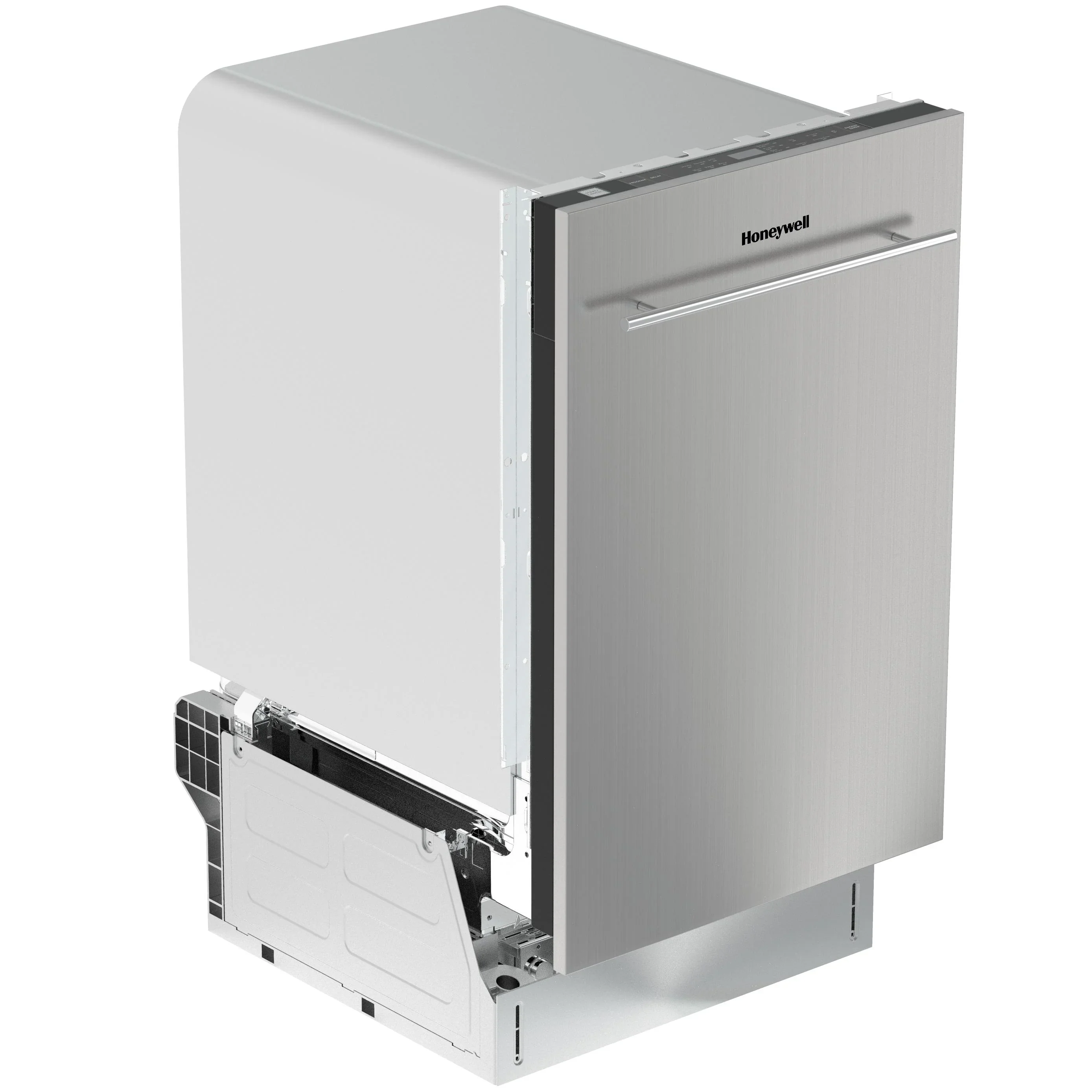 Honeywell 18 inch Dishwasher with 8 Place Settings, 6 Washing Programs, Stainless Steel Tub