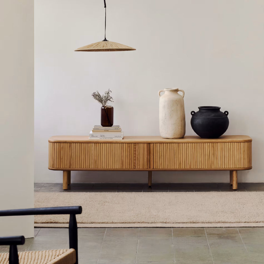 Kave Home Mailen Tv-meubel - B 200 cm - Naturel