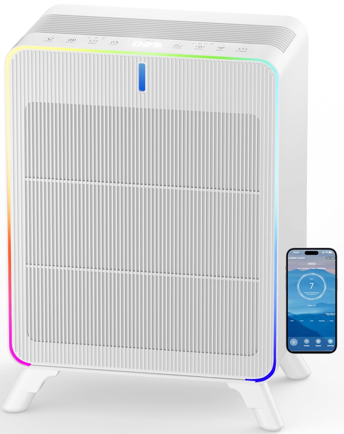 Smart Air Purifiers for Home Large Room Up to 2450Ft², APP Control,Bedroom - image 2