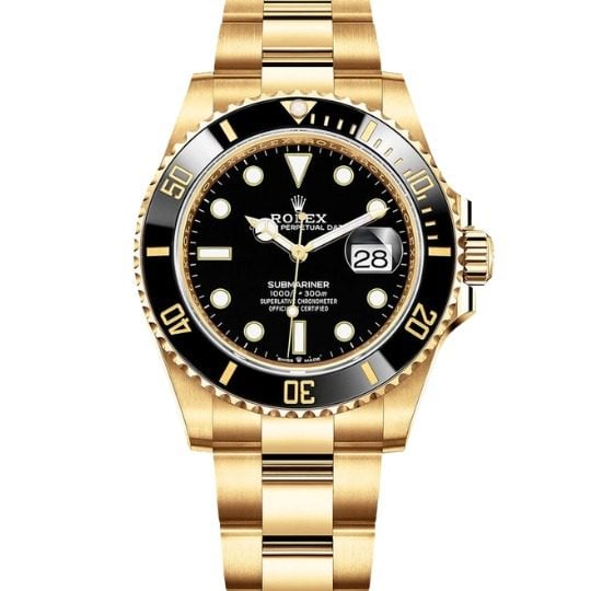Replica Rolex Submariner Gold/Black