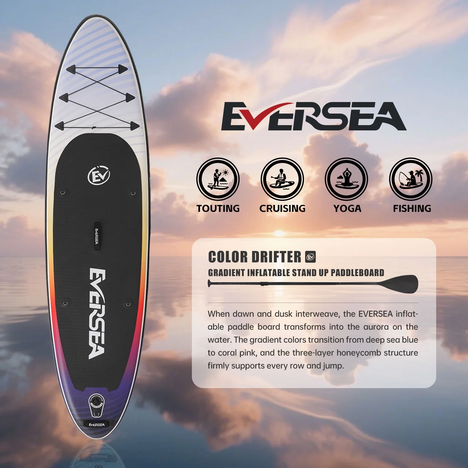 MSEASFREE 10' Inflatable Stand up Paddle Board,with Premium SUP Paddle Board Accessories,Non-Slip Comfort Deck for Youth & Adults - Image 18