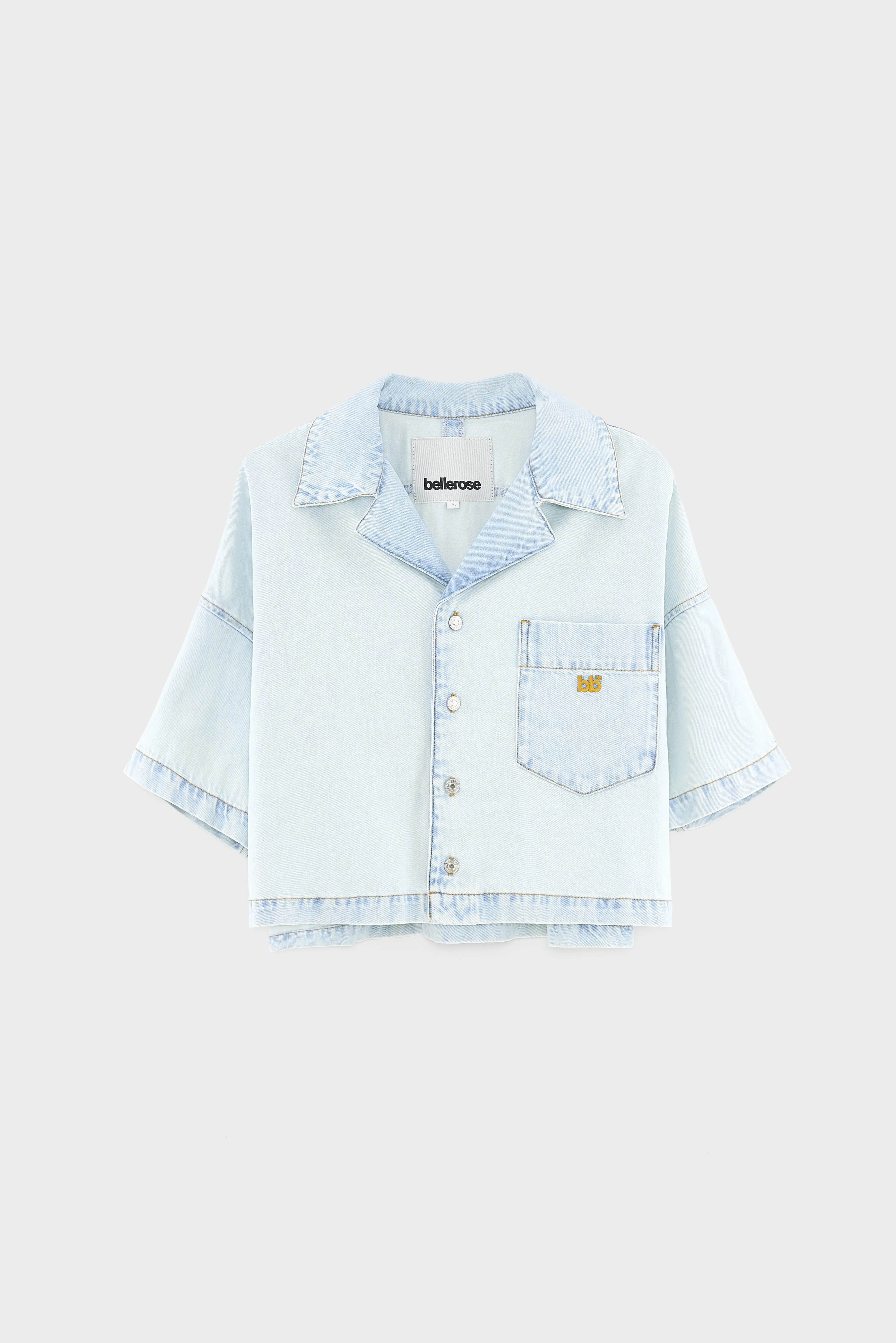Bellerose Poppa denim shirt (261 / W / ICE BLEACH)