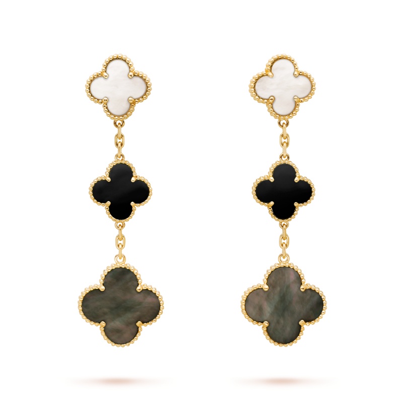 Replicate Magic Alhambra earrings, 3 motifs(1:1 replica) - Original Replica Club