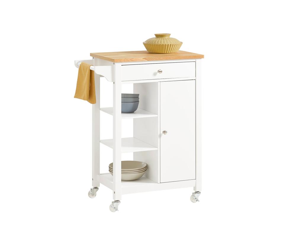 Carrito de Servir, estantería de Cocina, Carrito de Cocina móvil,FKW46-WN Hogarmagic  ES