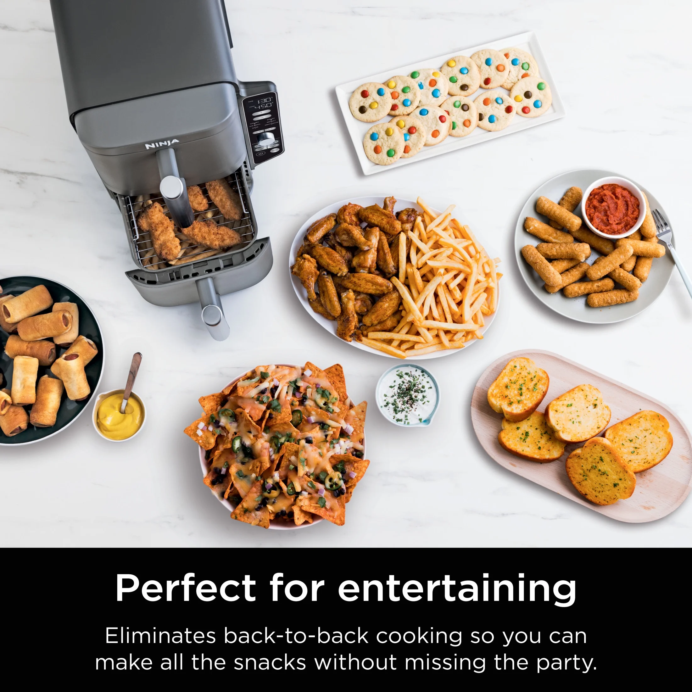 Ninja DoubleStack XL 10 QT 2-Basket Air Fryer - Image 12