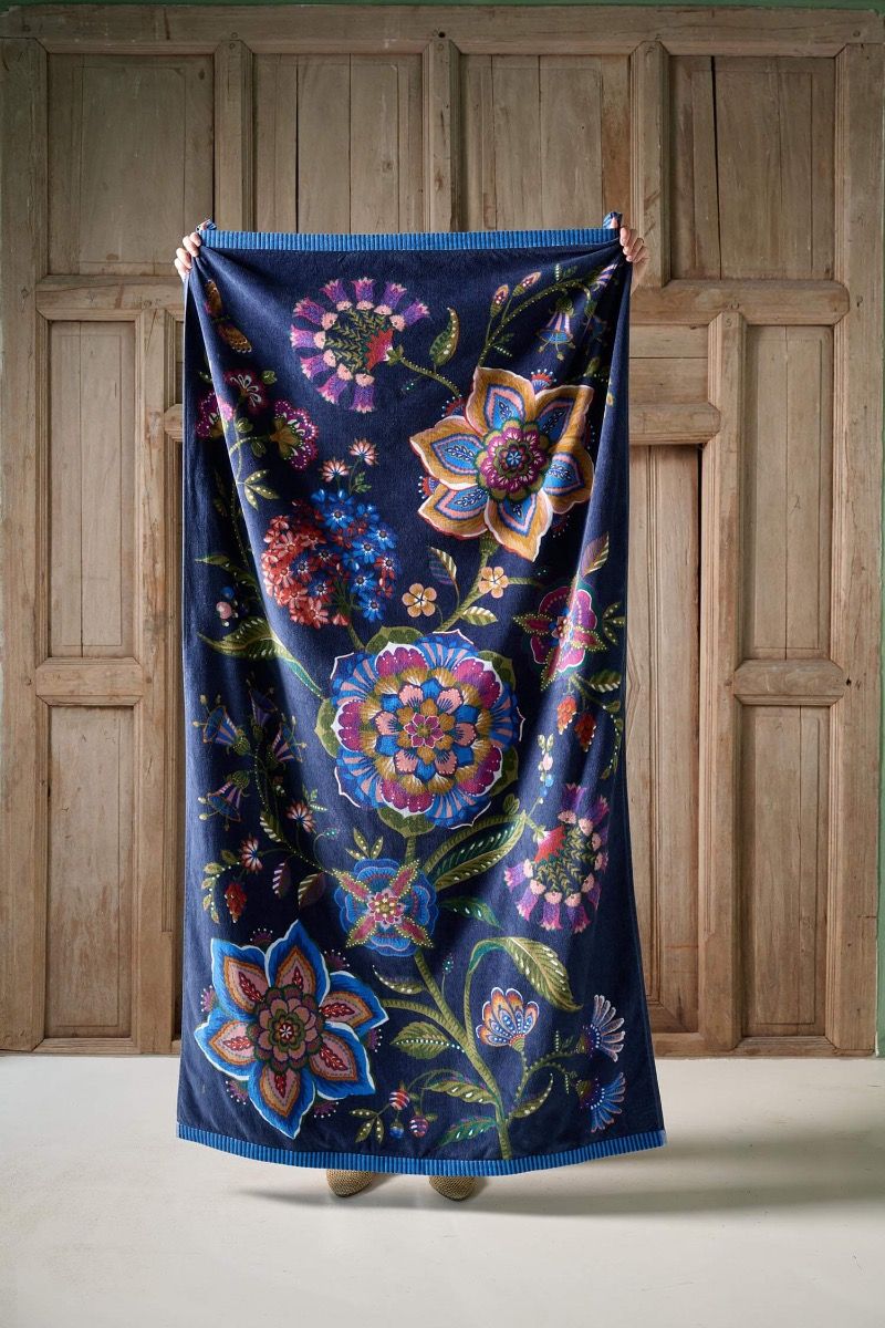 Beach Towel Viva La Vida Dark Blue