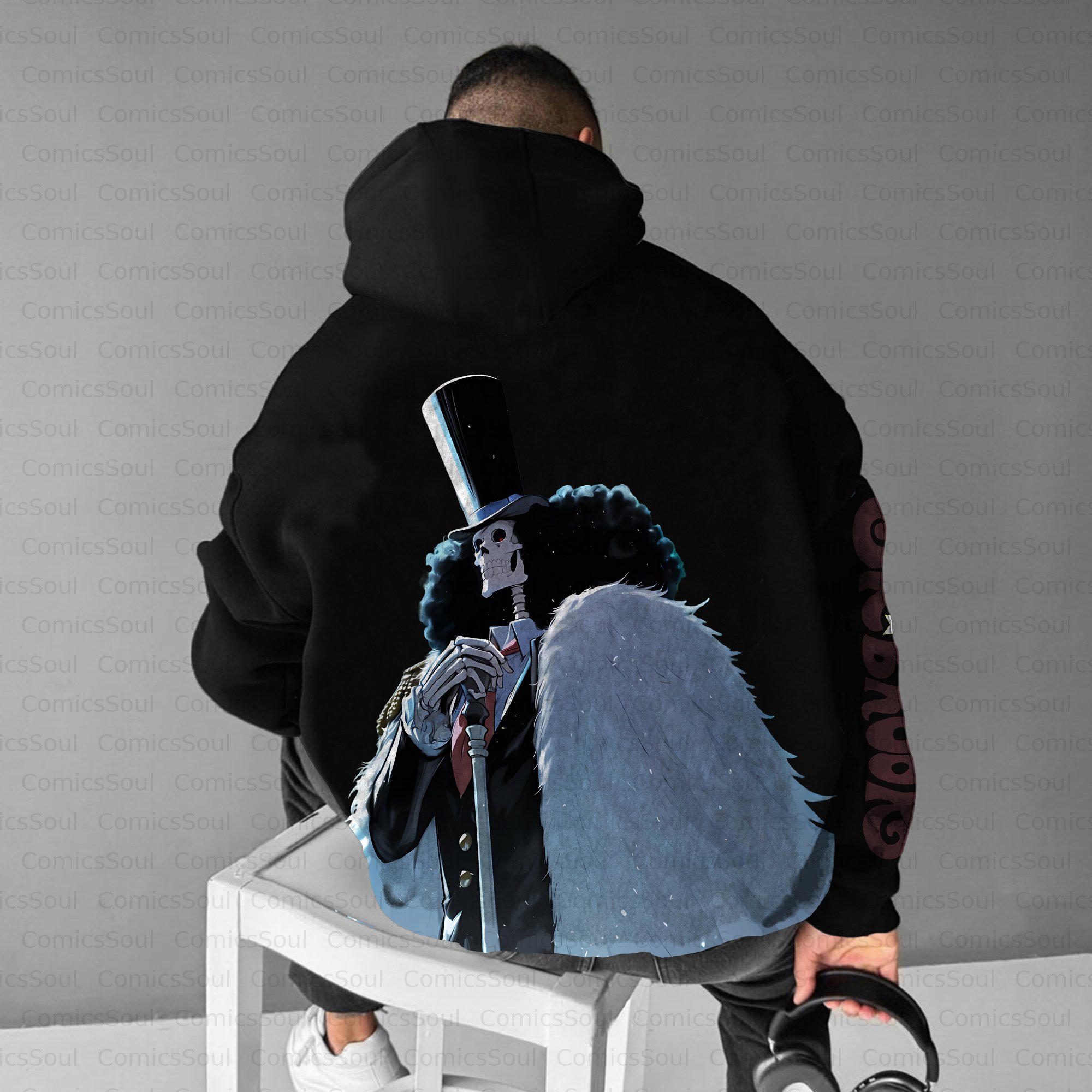 Unisex Anime Inspired Vintage Plush Hoodie