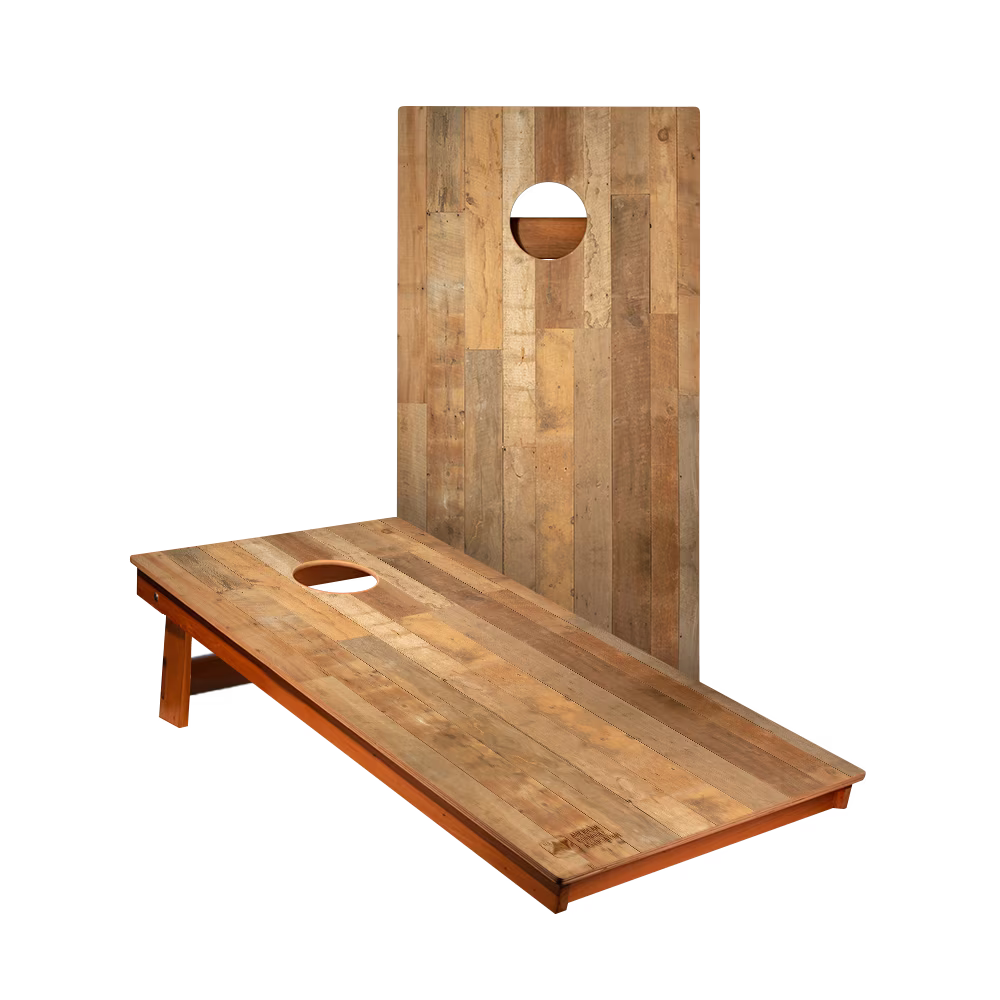 2x4 American Cornhole Association Backyard 2400 Distressed Wood Flag Recreational Cornhole Boards - Image 3