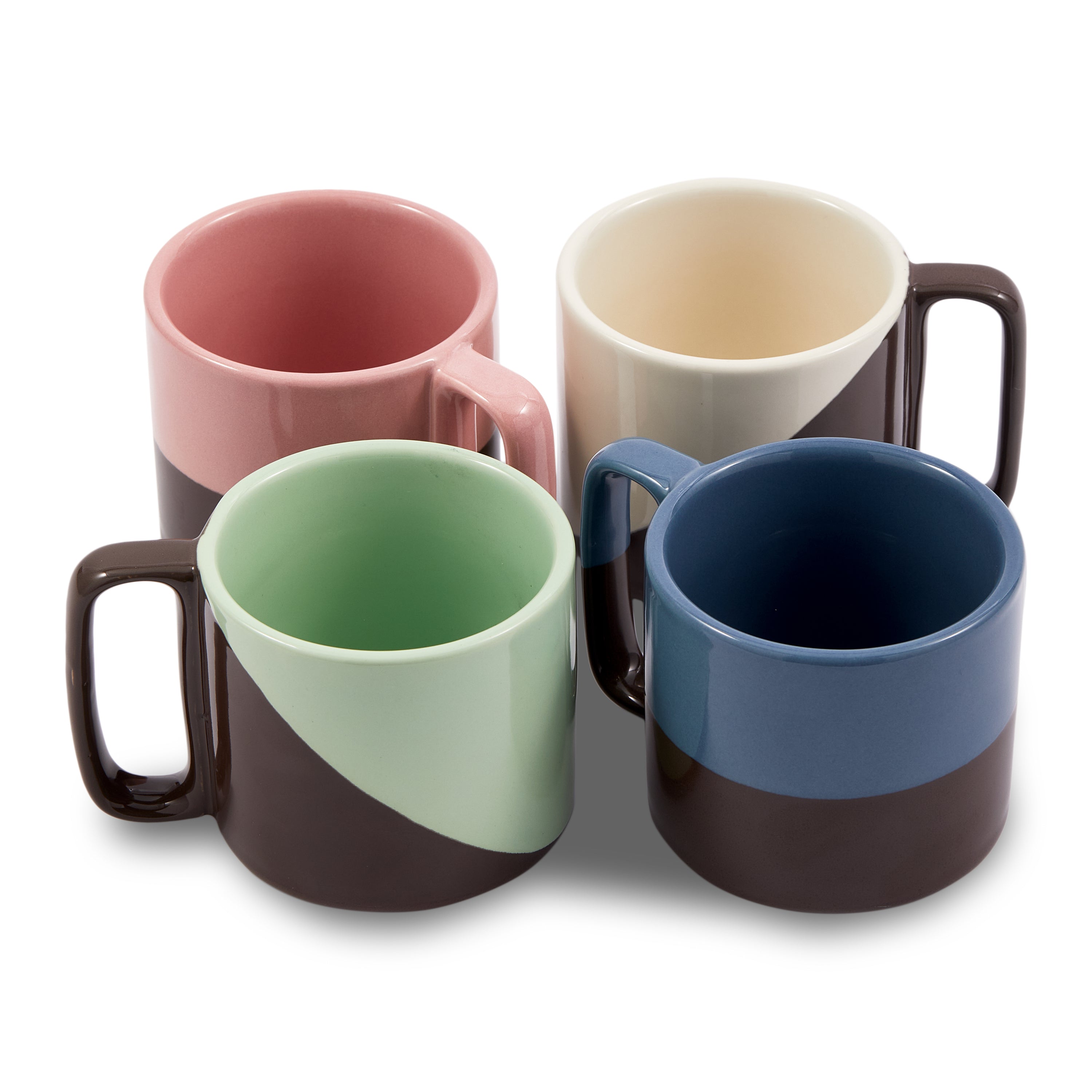 POLSPOTTEN Stacking Mokken - Set van 4 - Donkergrijs