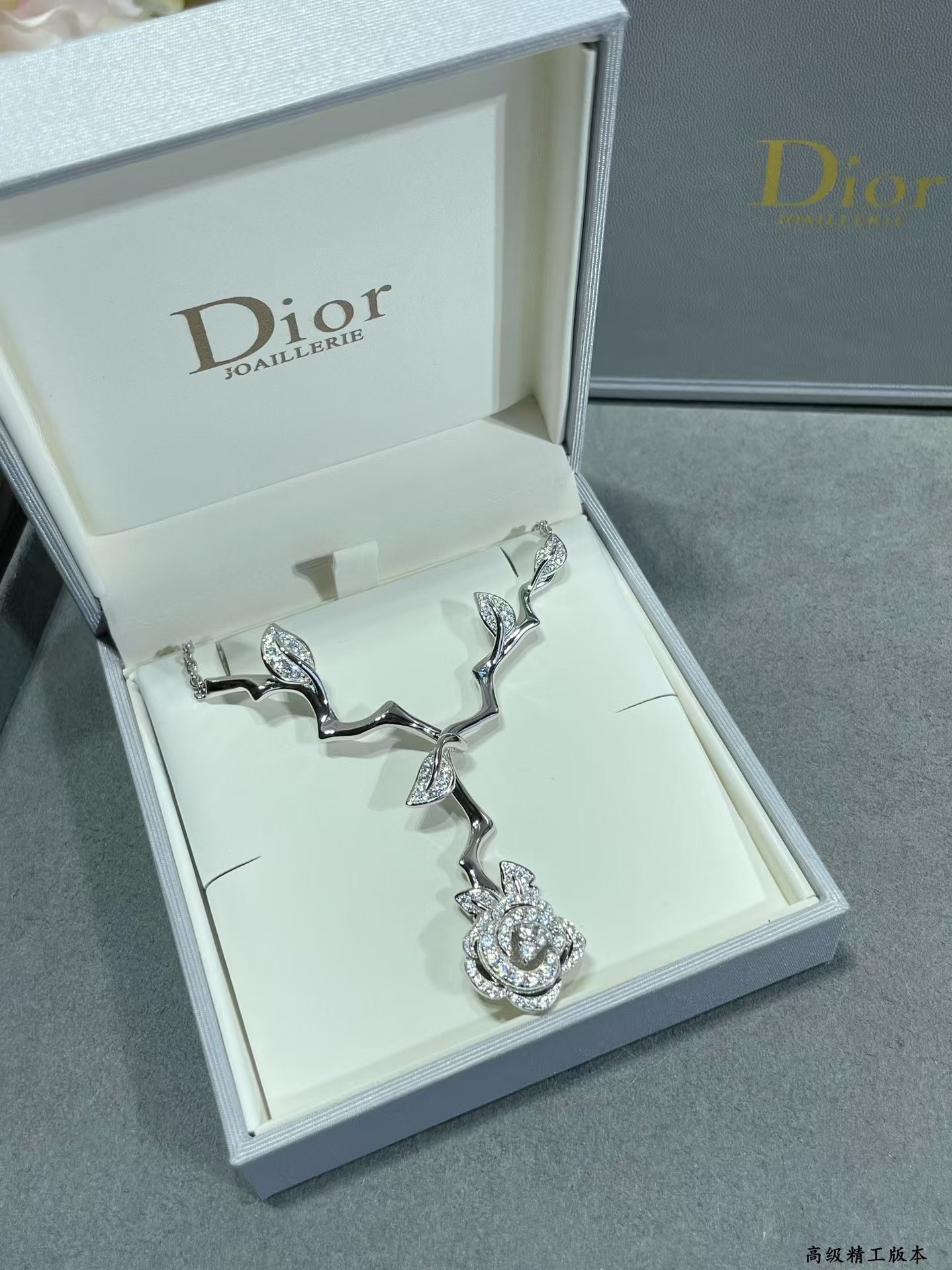 Dior Rose Pendant Bagatelle Necklace - Original Replica Club
