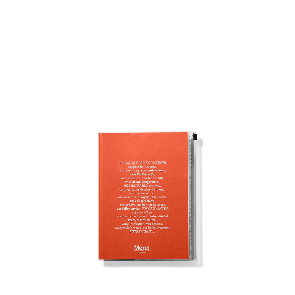 Carnet Merci - Orange
