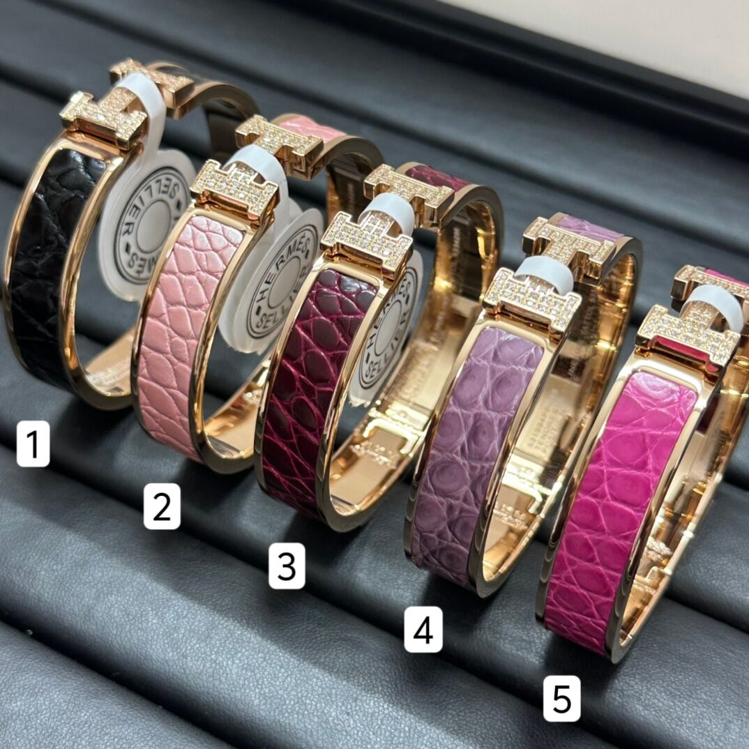Hermes Crocodile Bracelet Bangle - Original Replica Club