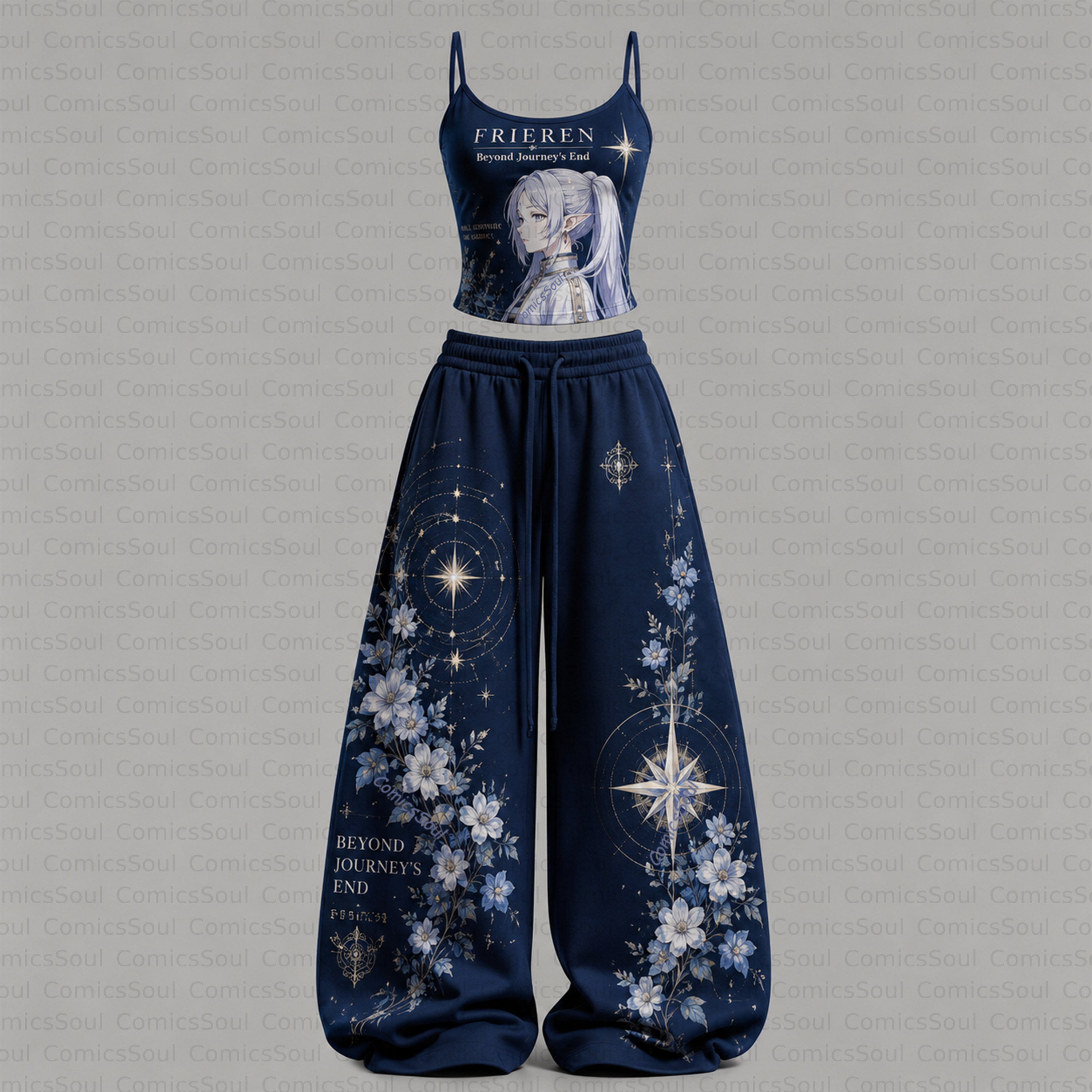 Frieren: Beyond Journey's End Top & Elasticated Trousers Two-Piece Set