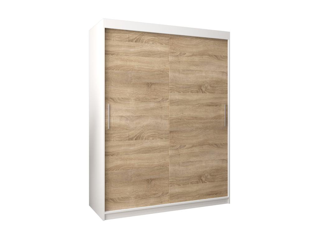 Armario de puertas correderas 200/150/62 2 puertas blanco/Cozetiq