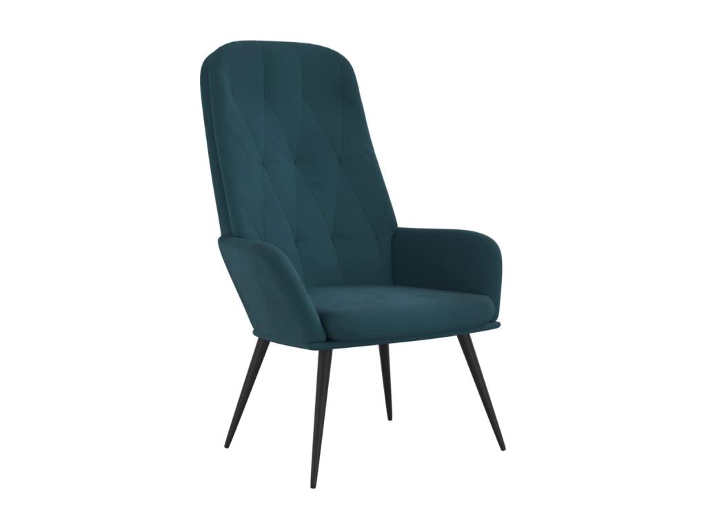 Sillón de Homelyvo de terciopelo azul