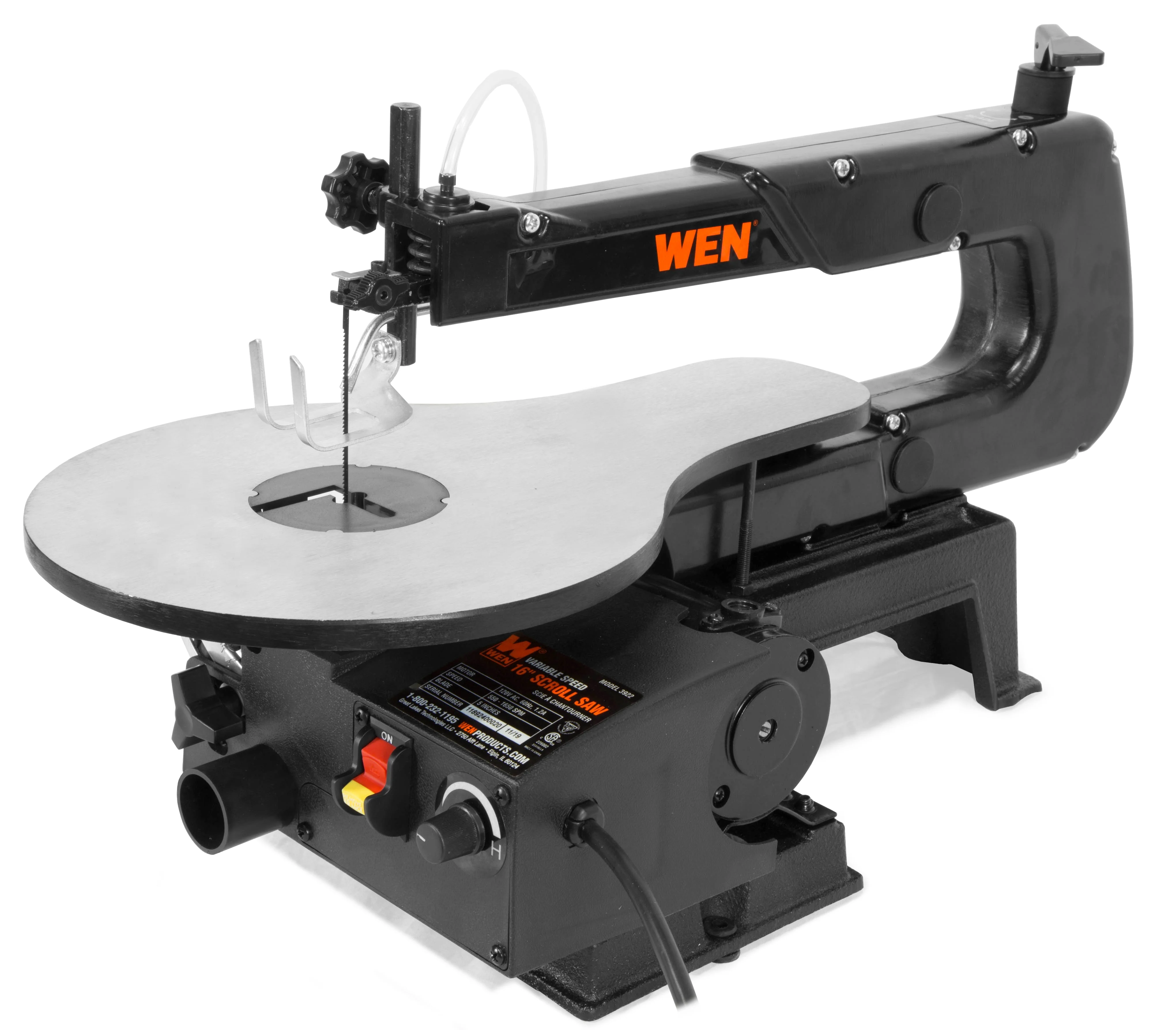 WEN 16-inch Variable Speed Scroll Saw with Easy-Access Blade Changes, 3922 - Image 4