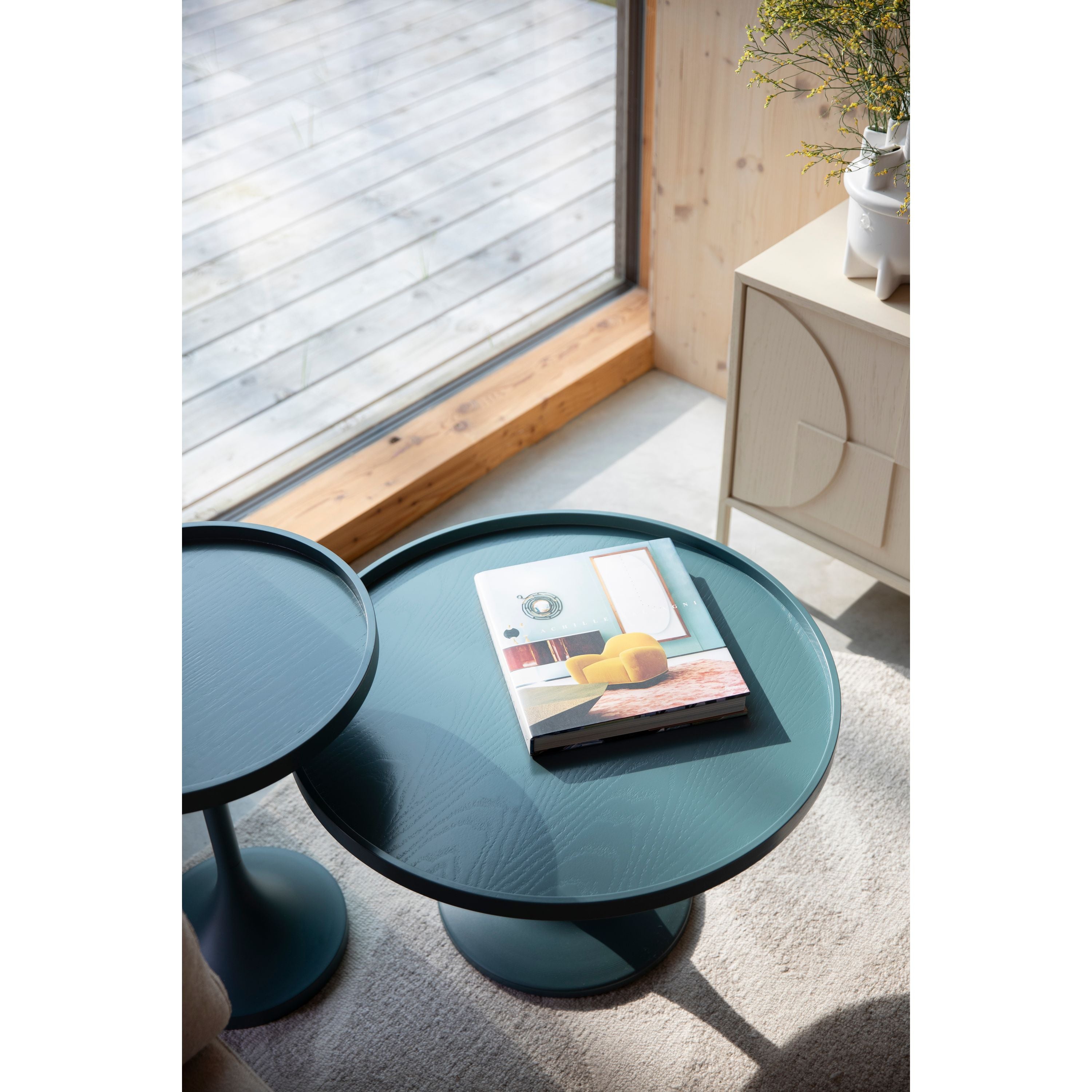 Zuiver Jason Bijzettafel Rond 46 cm Beige