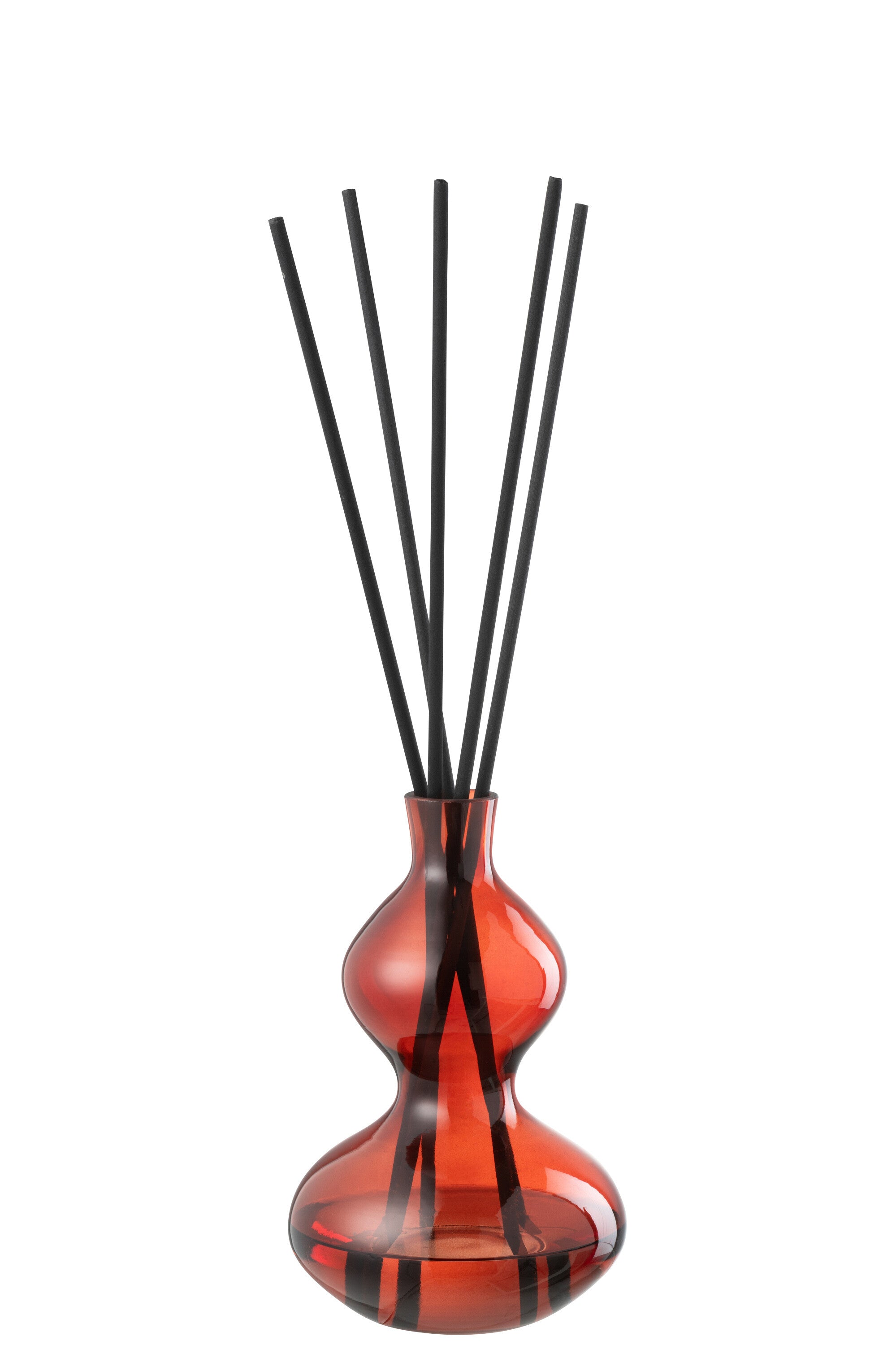 J-Line geurolie olive & frank Incense - glas - rood - small