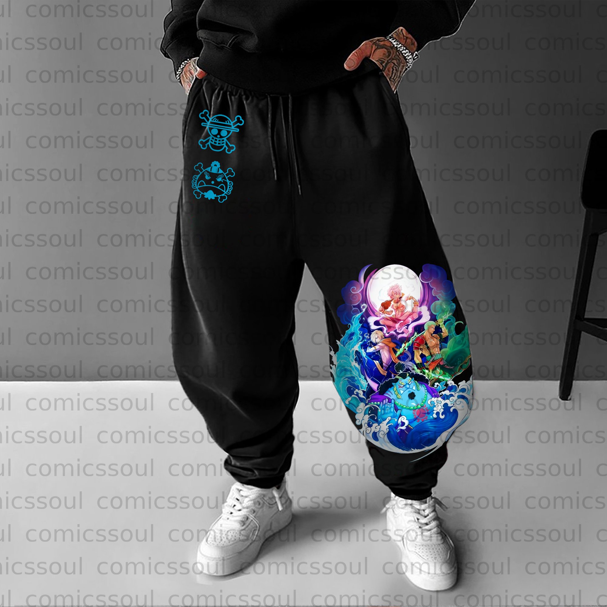 Unisex Anime Inspired Vintage Plush Pants