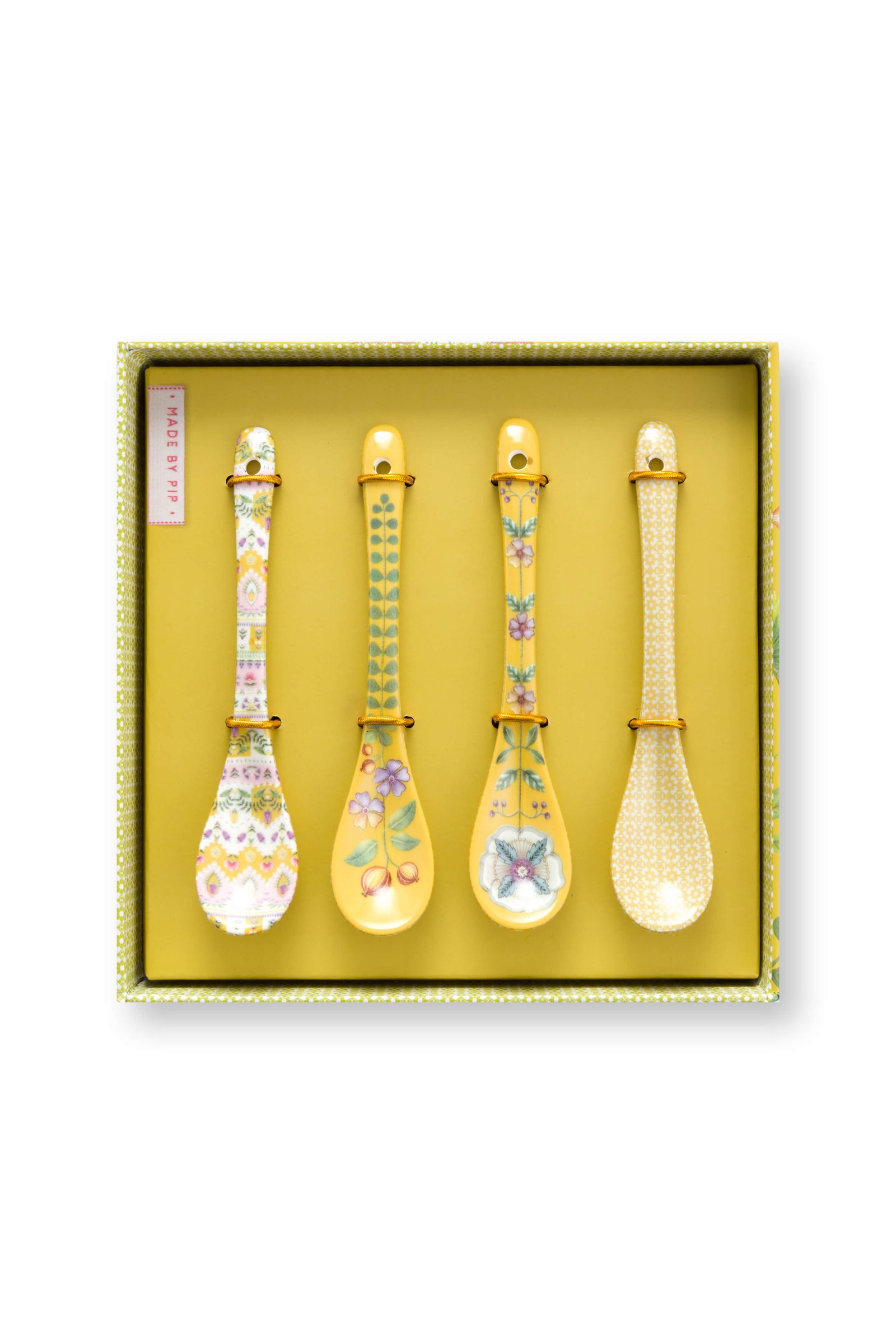 Set/4 Teaspoons Lily&Lotus Yellow