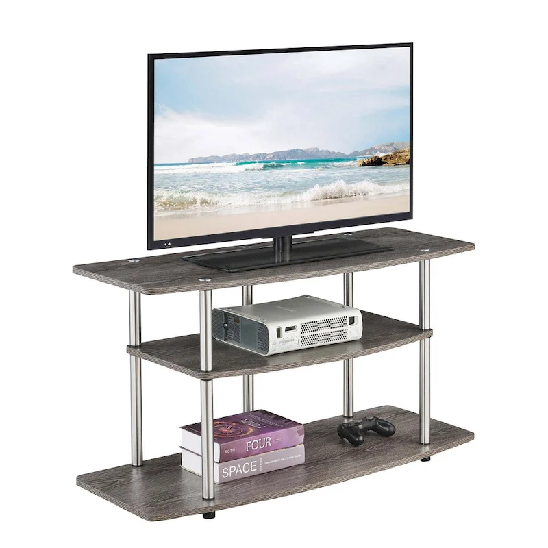 Convenience Concepts Designs2Go Tool-Free 3-Tier Wide TV Stand
