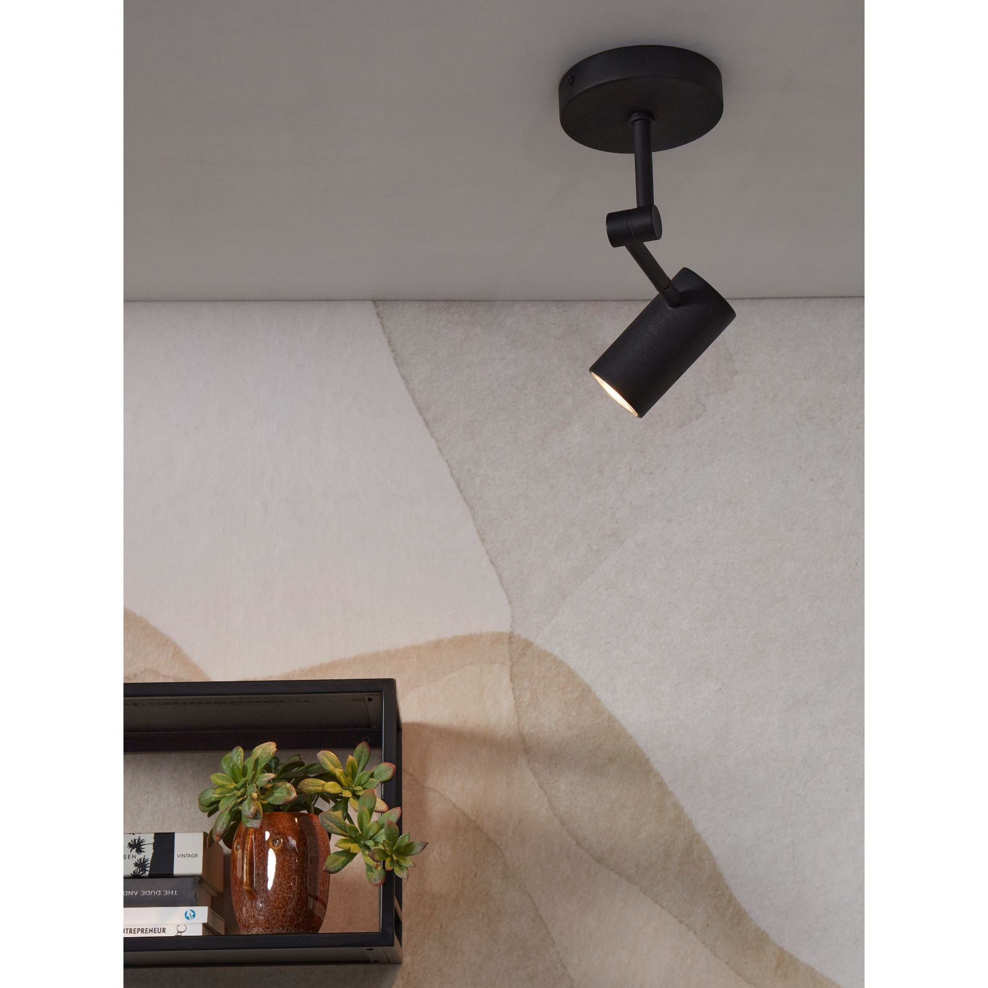 it's about RoMi Plafonniere Montreux - Zwart - 11x6x28cm