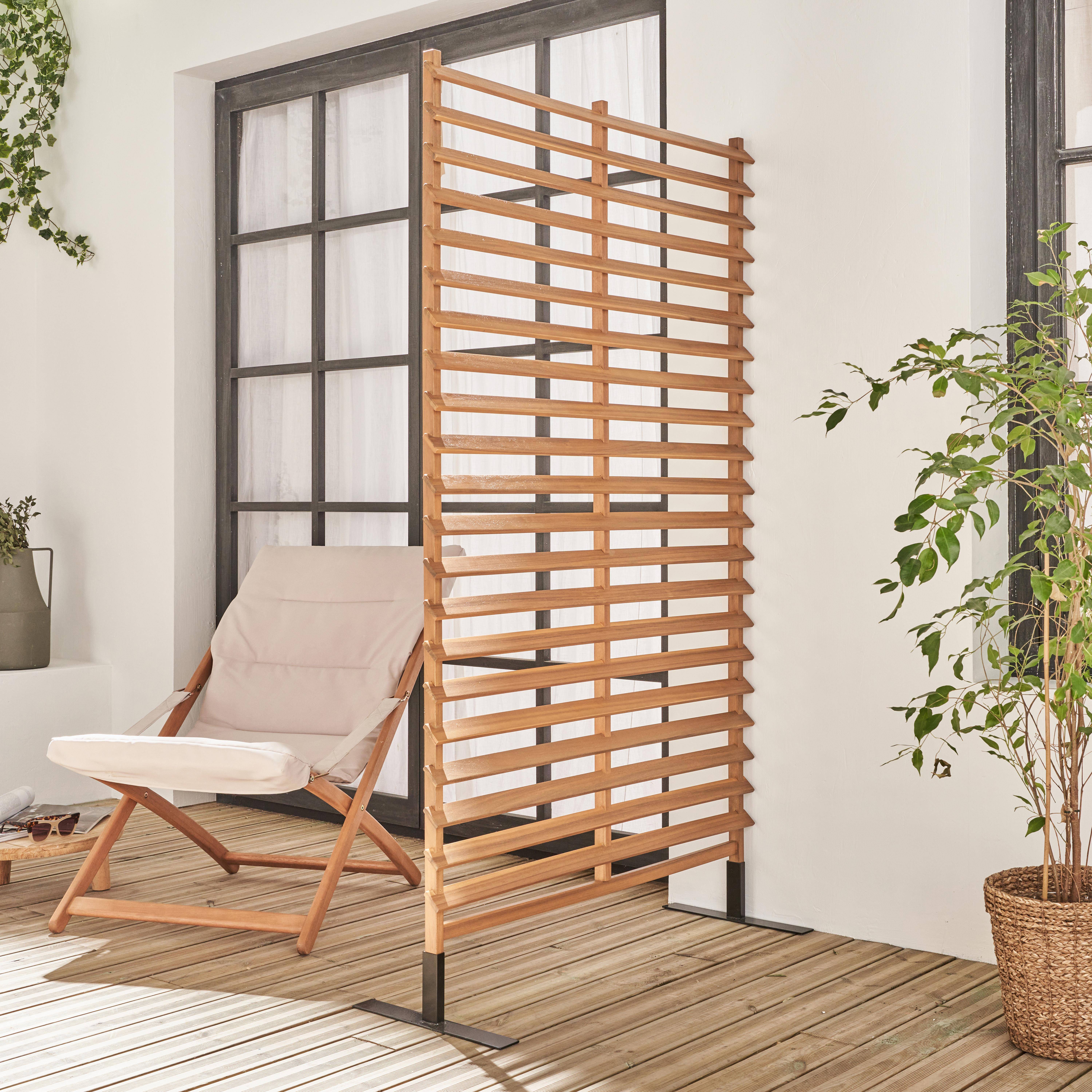 Parada - Biombo de madera para interior/exterior de 100cm