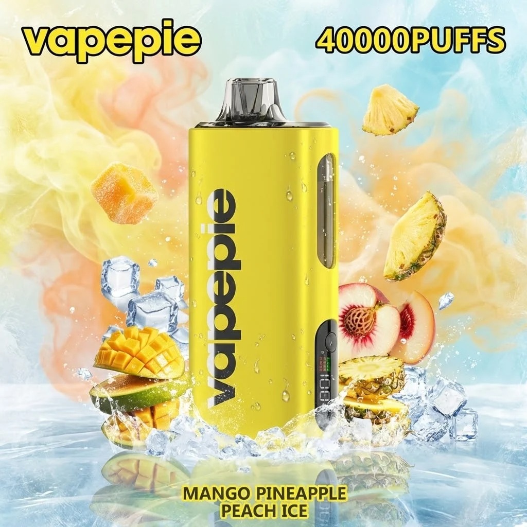MANGO PINEAPPLE PEACH ICE & VAPEPIE Max 40000 PUFFS