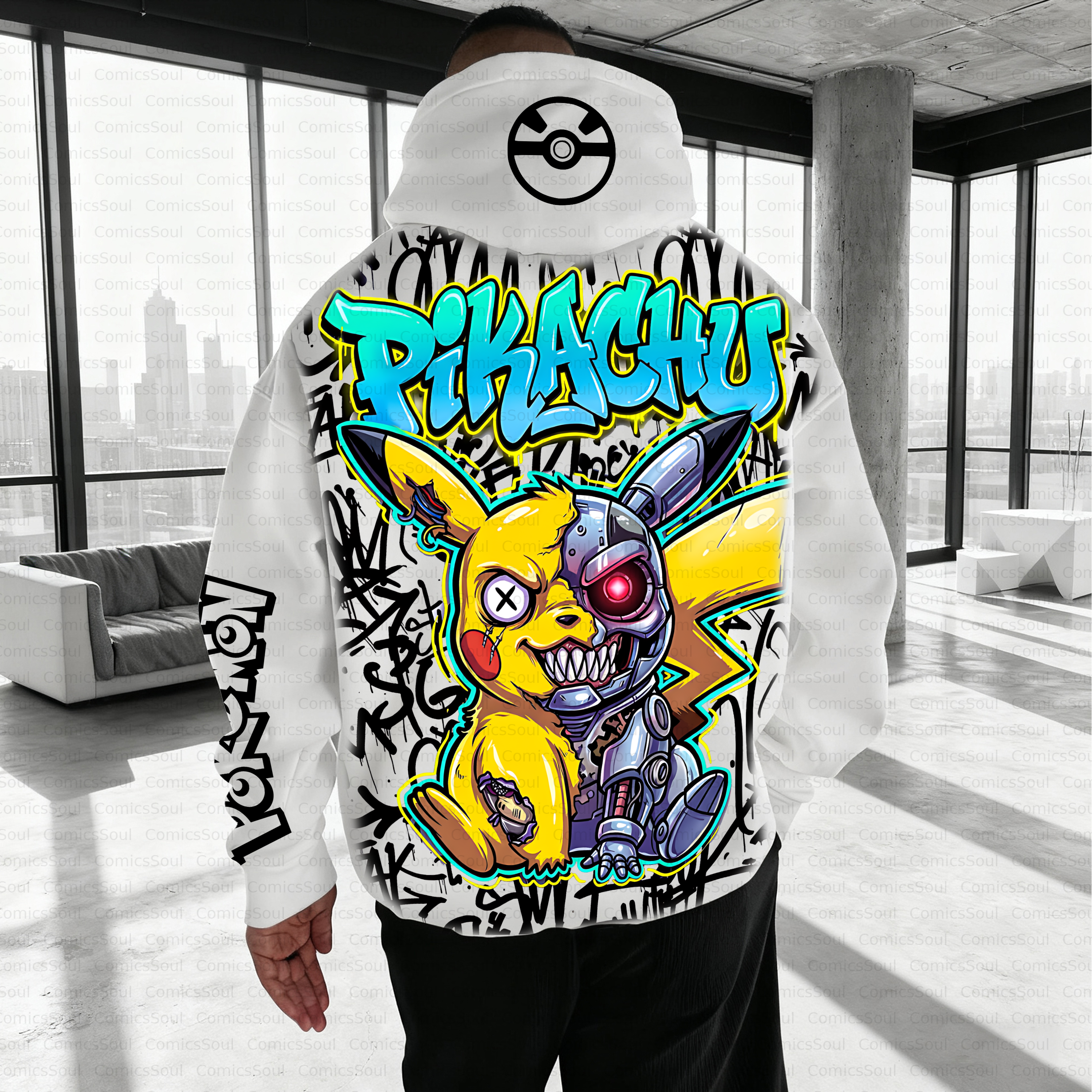 Unisex Anime Inspired Vintage Plush Hoodie