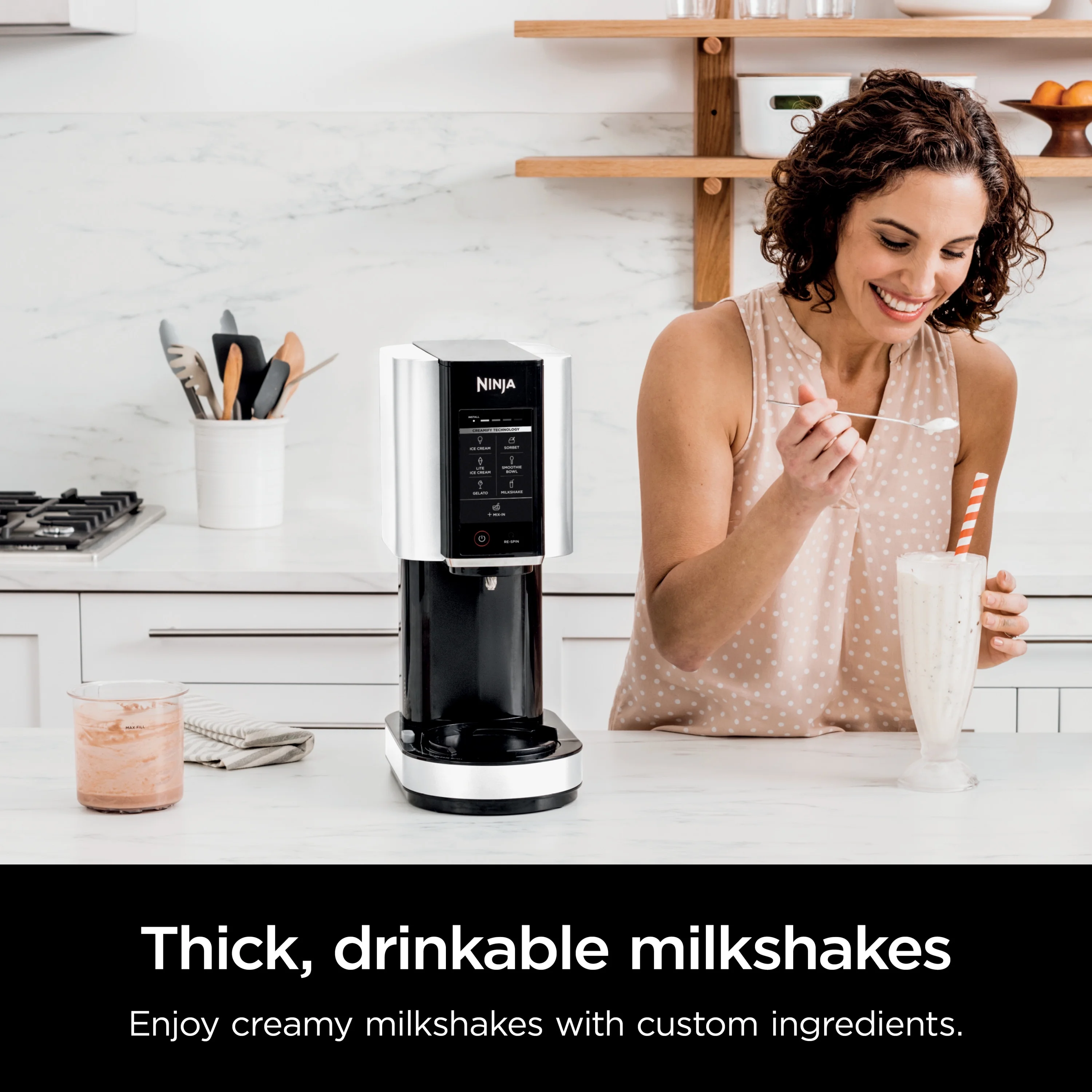 Ninja?? CREAMi??, Ice Cream Maker and Frozen Treat Maker with 7 One-Touch Programs, NC300WMWH - Image 8